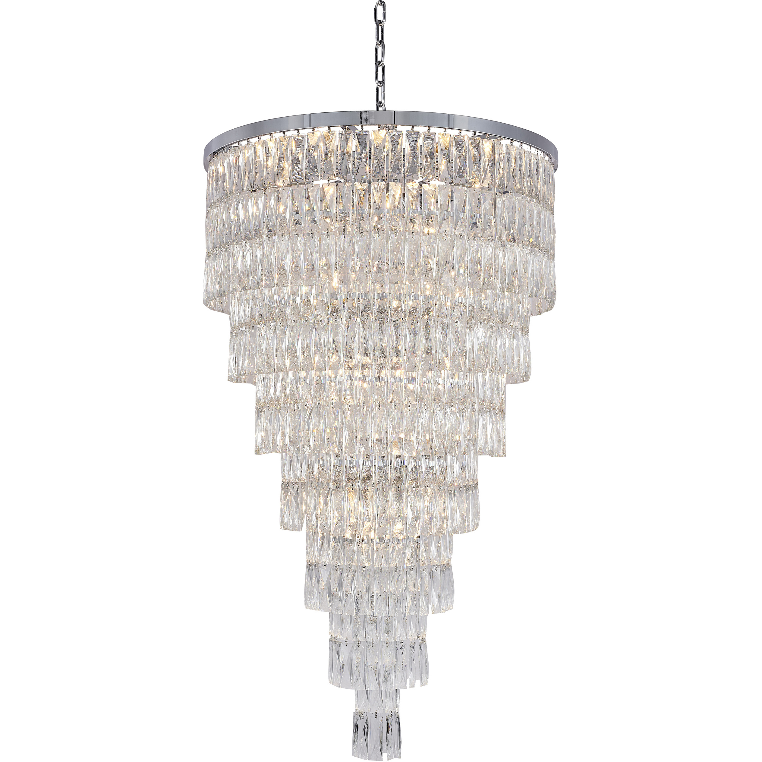 Canada 39 Light 32 inch Chrome Chandelier Ceiling Light
