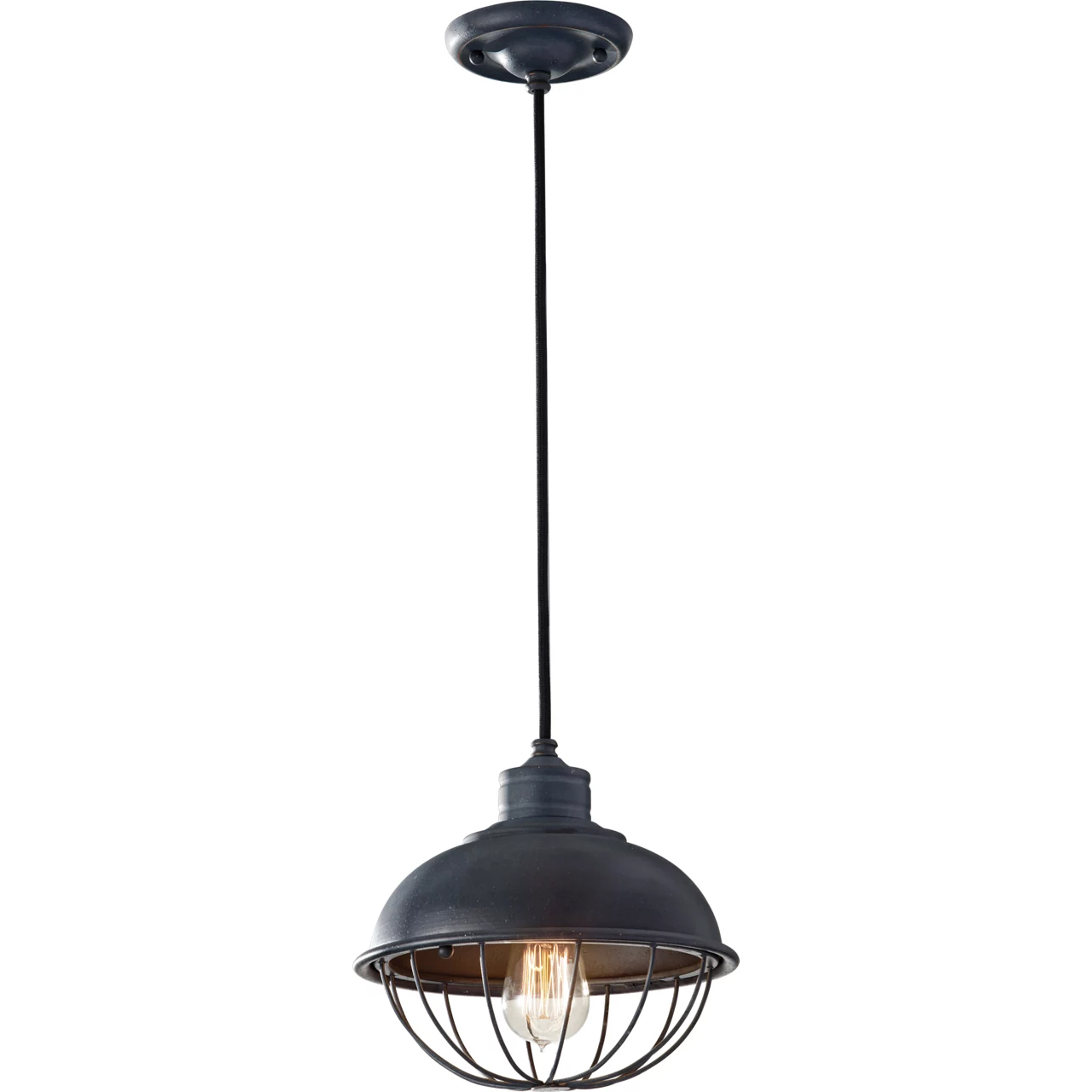 Urban Renewal 1 Light 10 inch Antique Forged Iron Pendant Ceiling Light