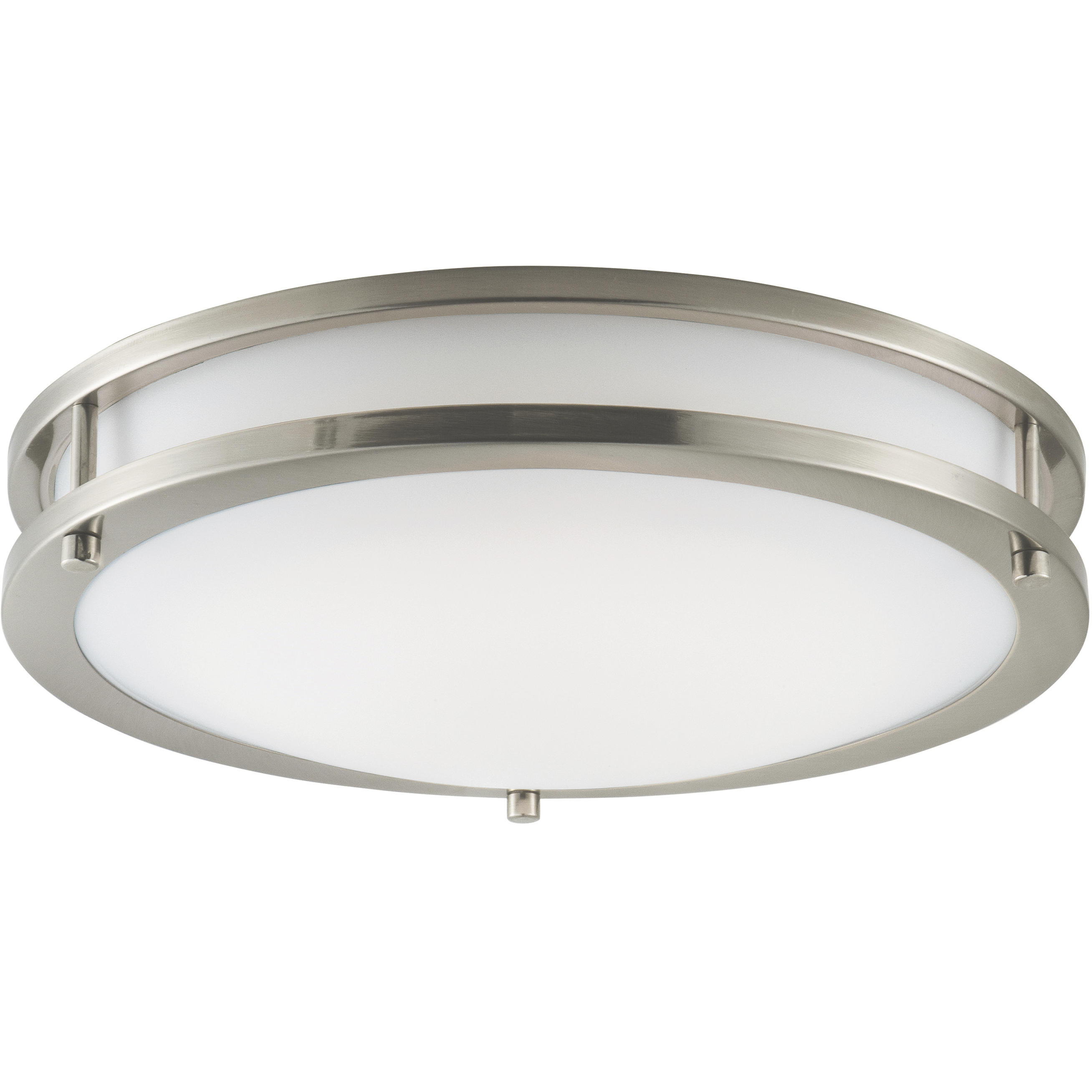 Linear LED 14 inch Satin Nickel Flush Mount Ceiling Light