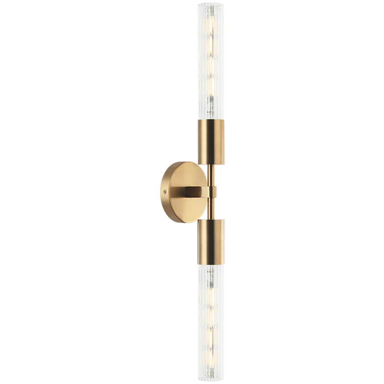 Lumi&egrave;re 2 Light 4.38 inch Aged Gold Brass Bath Vanity Light Wall Light