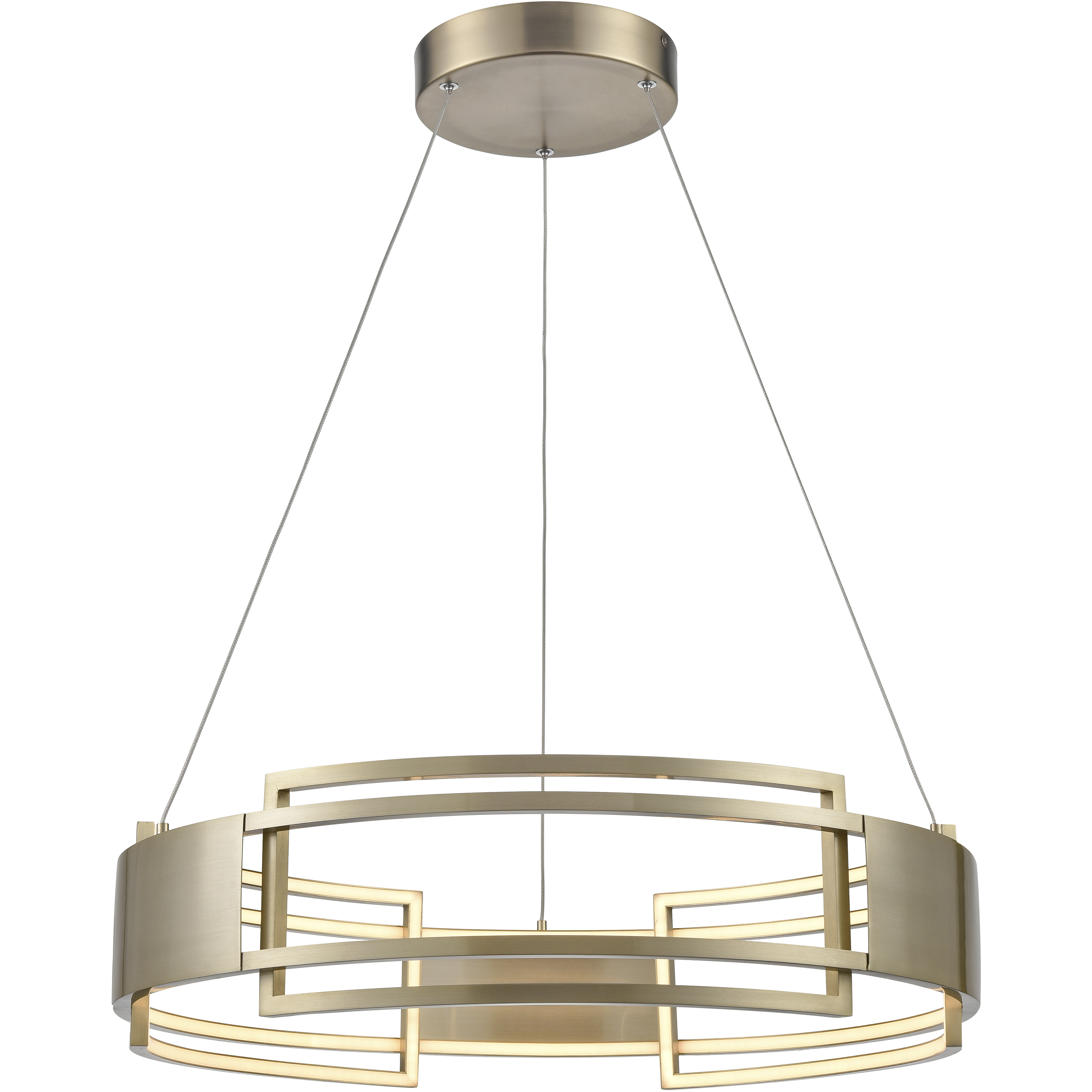 Fashionista LED 24 inch Champagne Gold Chandelier Ceiling Light