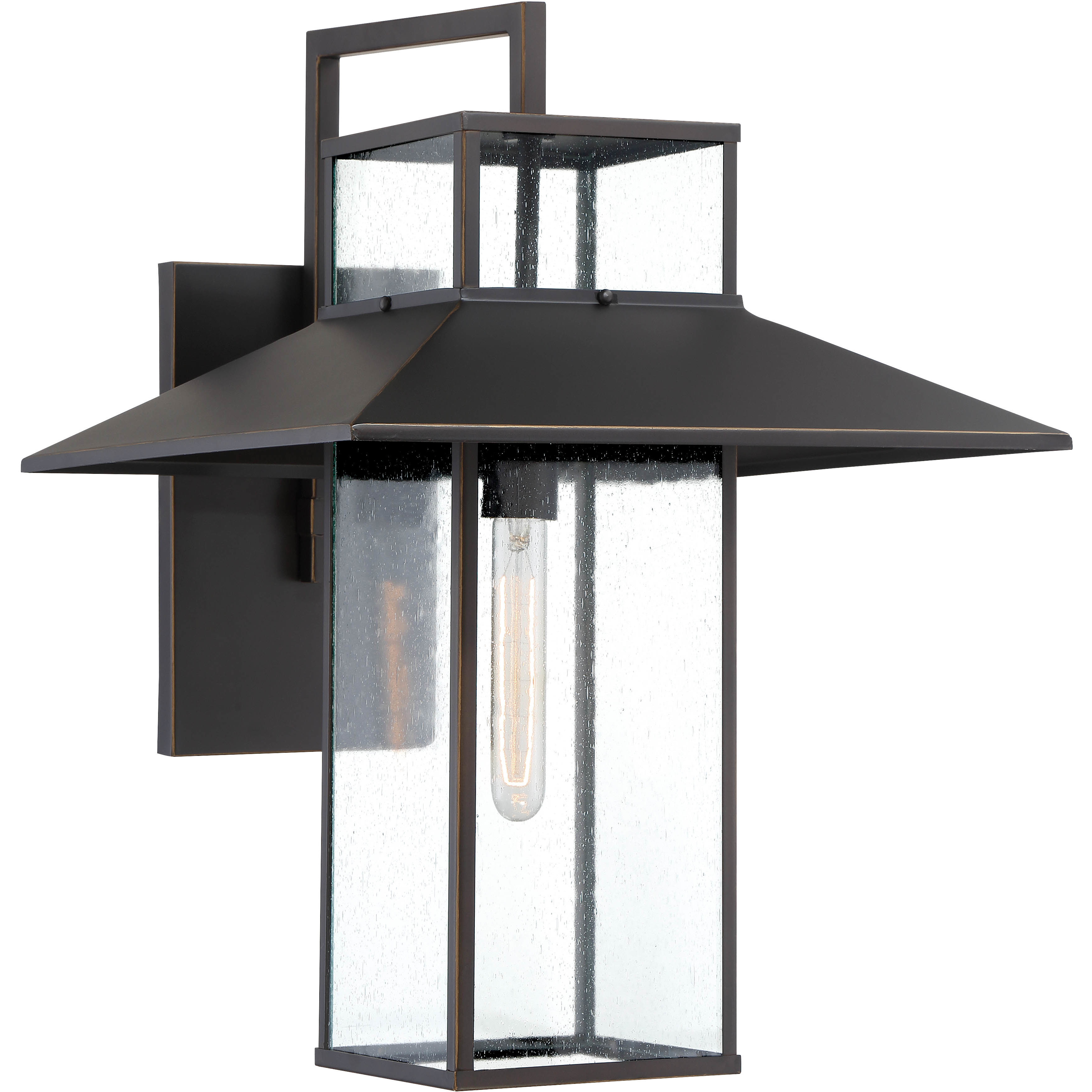 Minka-Lavery Danforth Park 1 Light 22 inch Oil Rubbed Bronze/Gold Outdoor Wall Mount, Great Outdoors 73153-143C - Open Box