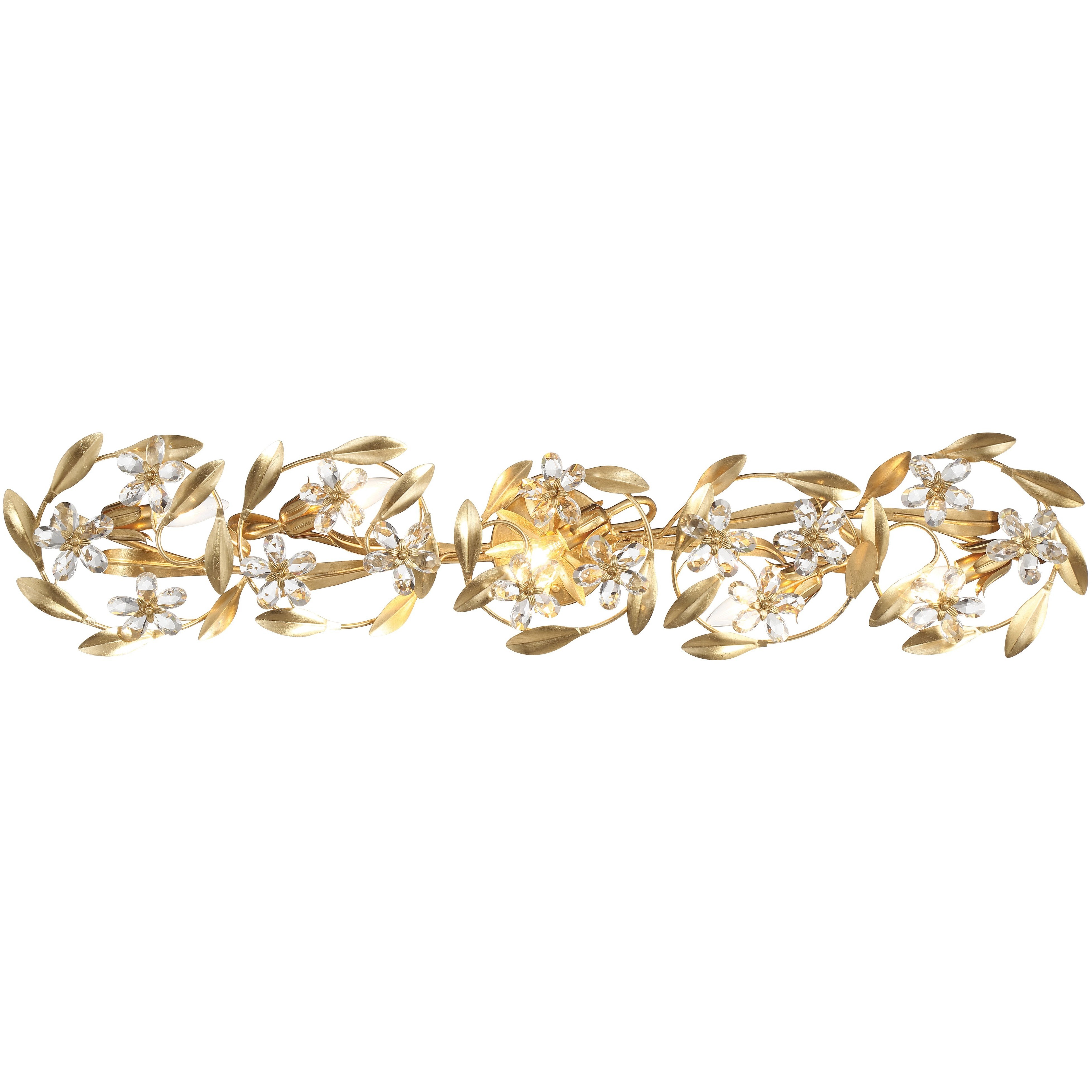 Marselle Bath Vanity Light Wall Light in Antique Gold