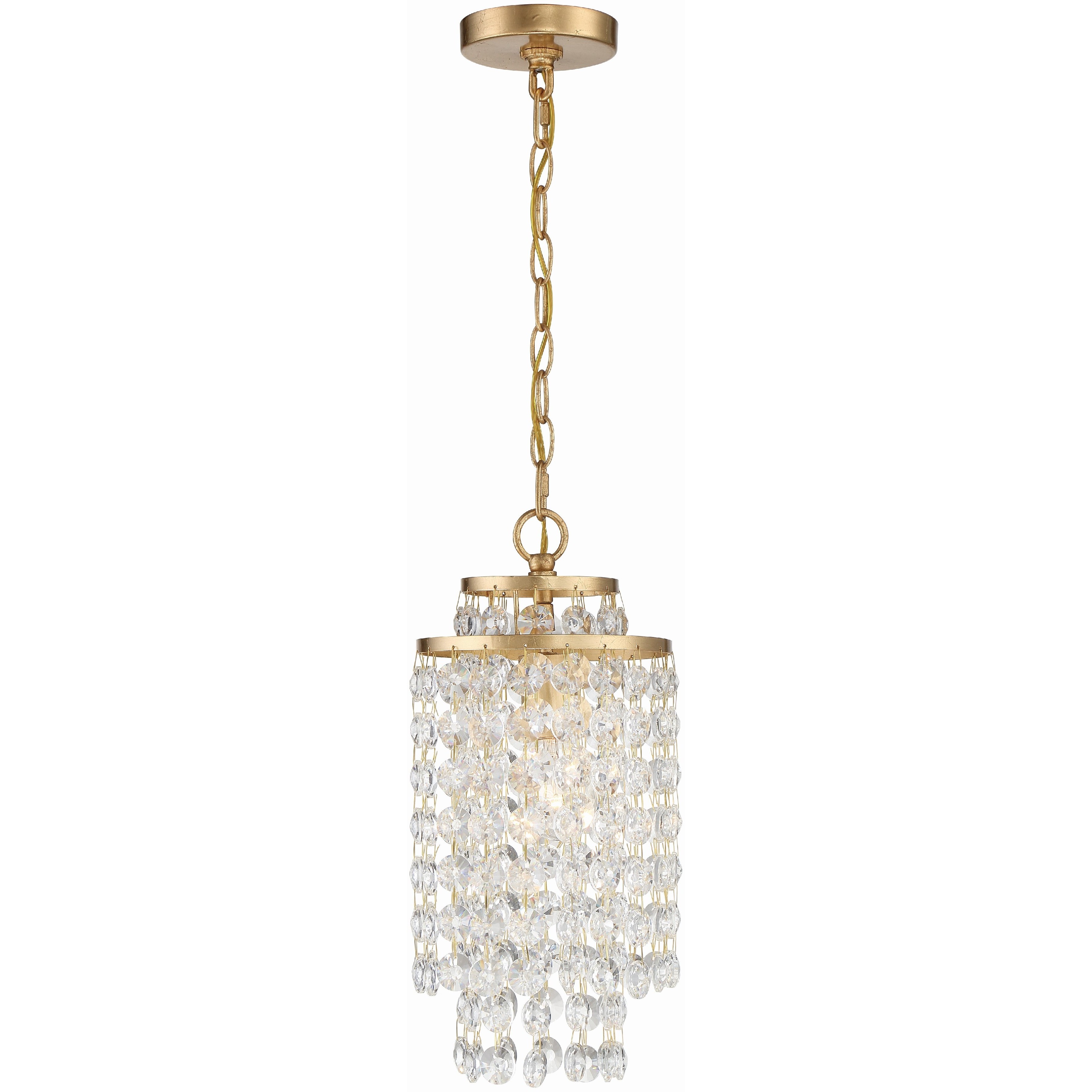 Gabrielle 1 Light 7 inch Antique Gold Chandelier Ceiling Light