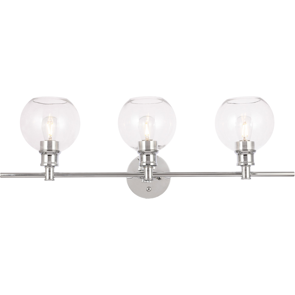 Collier 3 Light 28.1 inch Chrome Wall sconce Wall Light