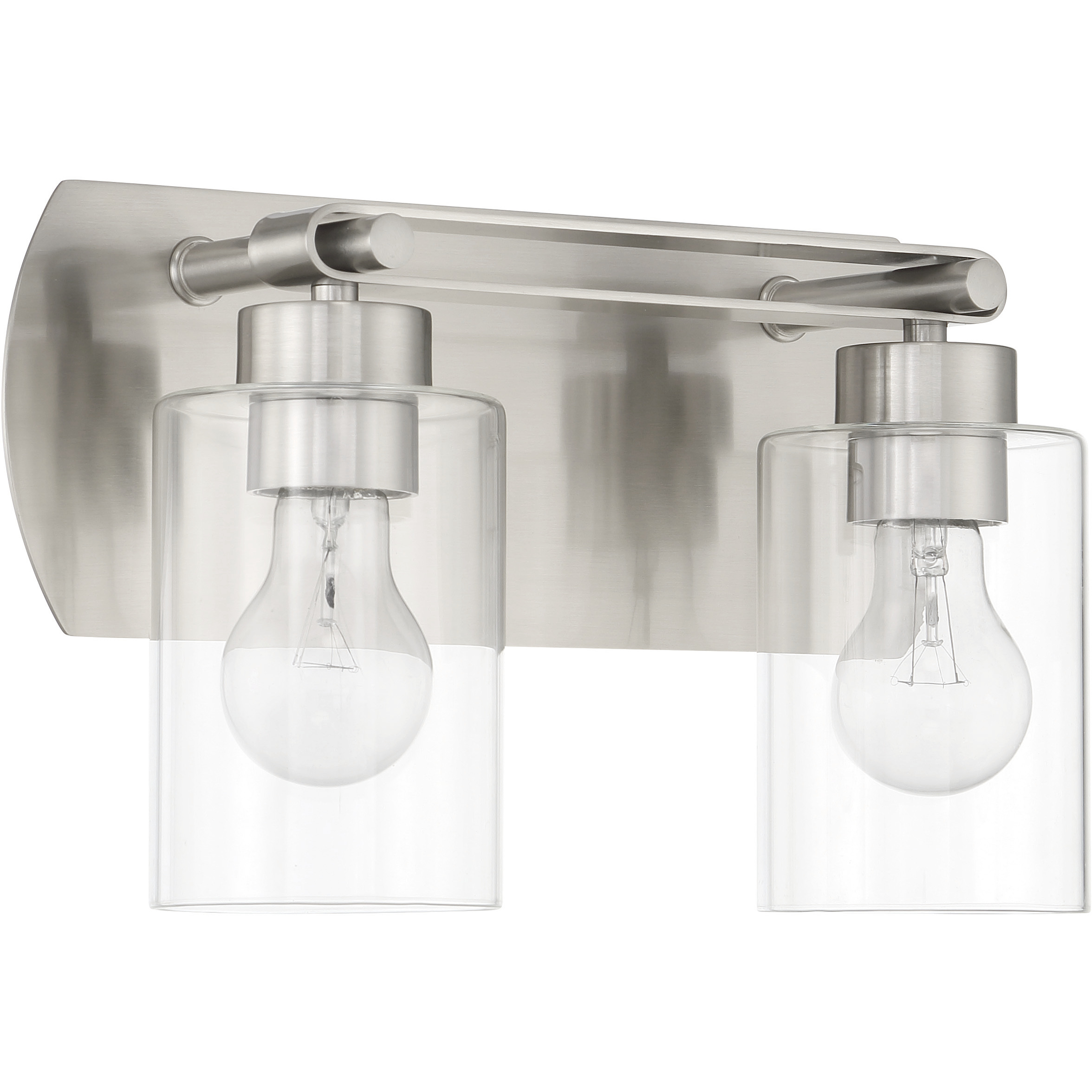 Hendrix 2 Light 14 inch Brushed Polished Nickel Vanity Light Wall Light