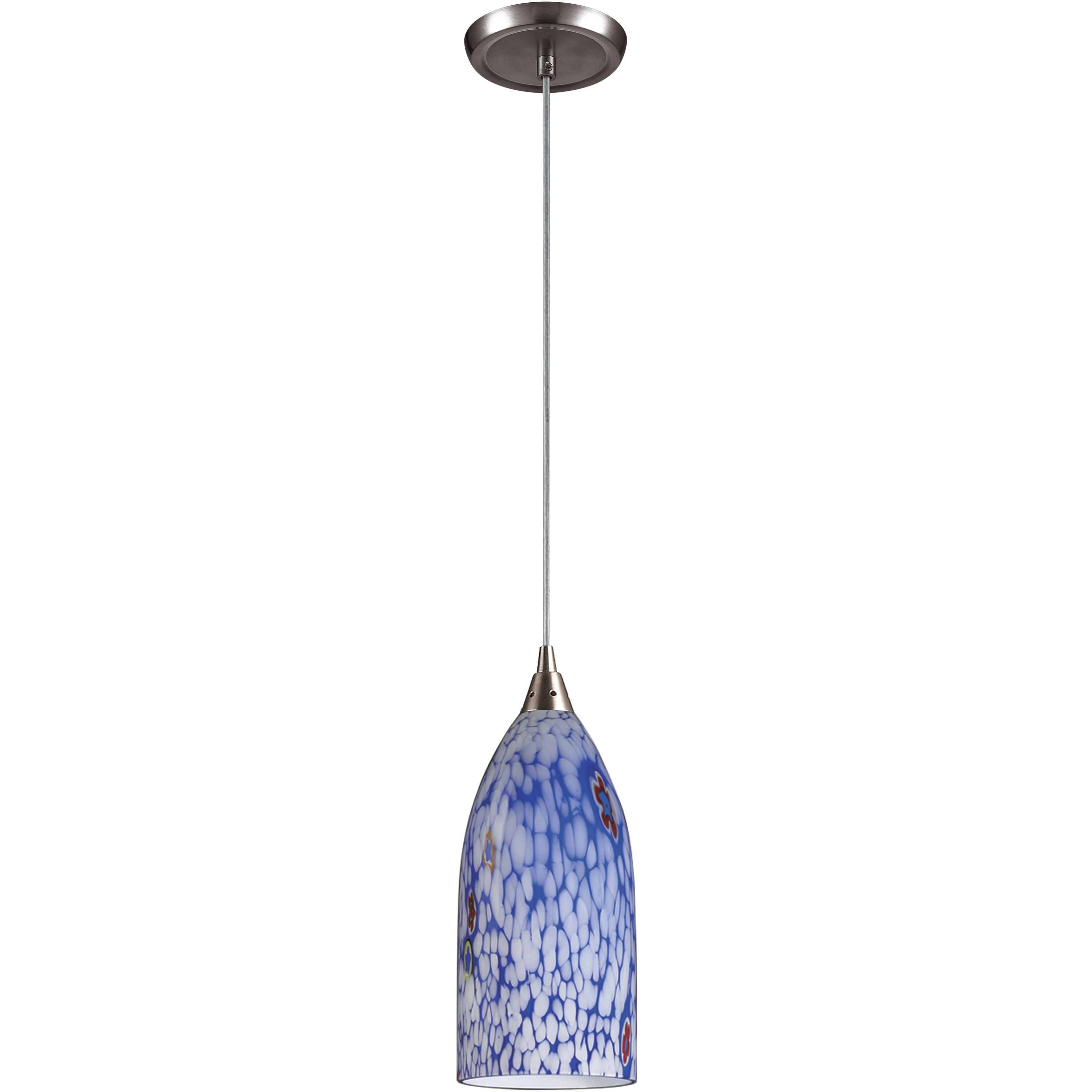 Verona 1 Light 5 inch Satin Nickel Mini Pendant Ceiling Light