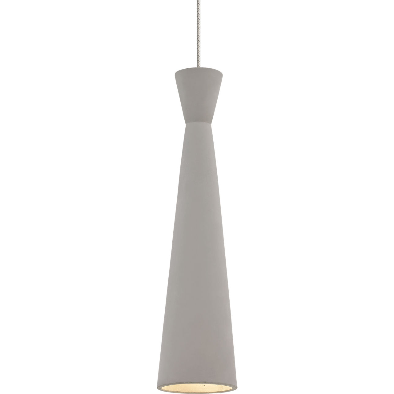 Sean Lavin Windsor 1 Light 12 Satin Nickel Low-Voltage Pendant Ceiling Light in Incandescent, Concrete, FreeJack