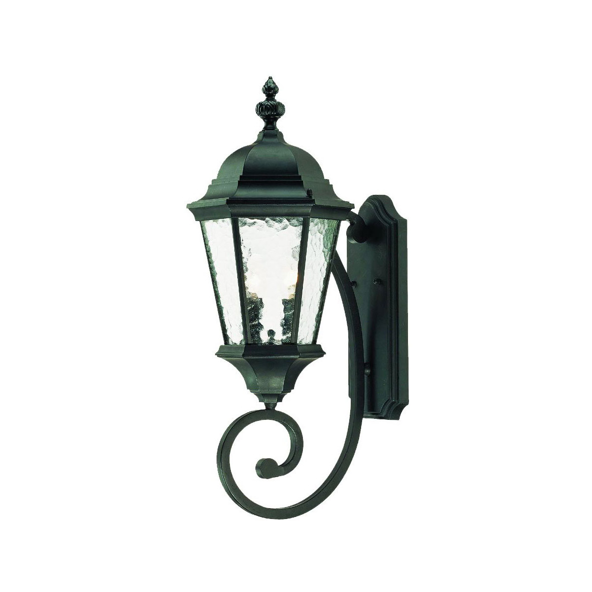 Telfair 2 Light 24 inch Matte Black Exterior Wall Mount