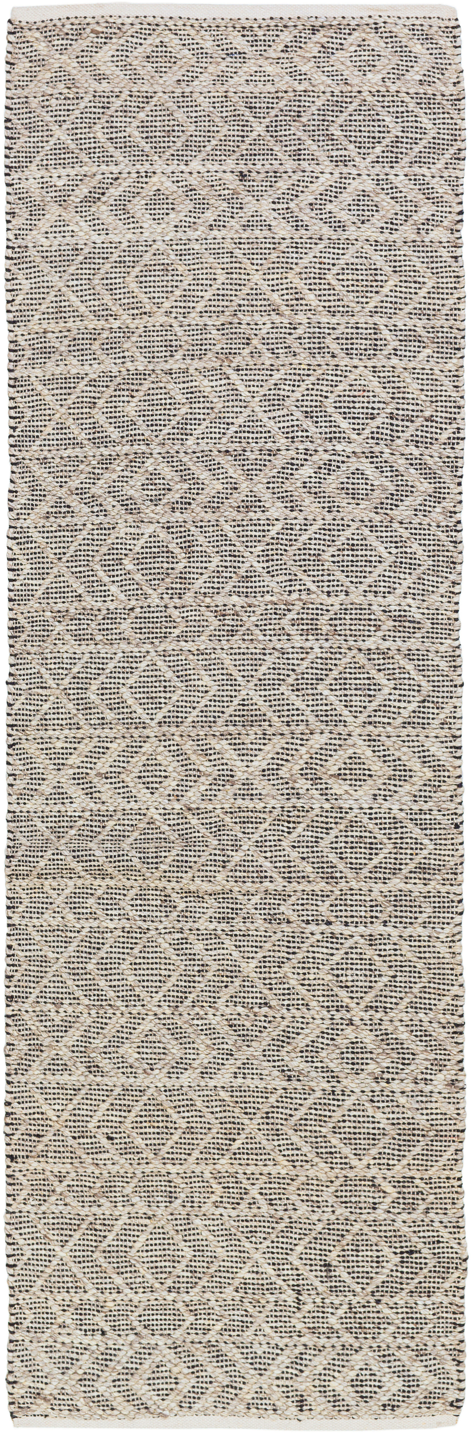 Ingrid 144 X 36 inch Black Rug in 3 x 12, Runner