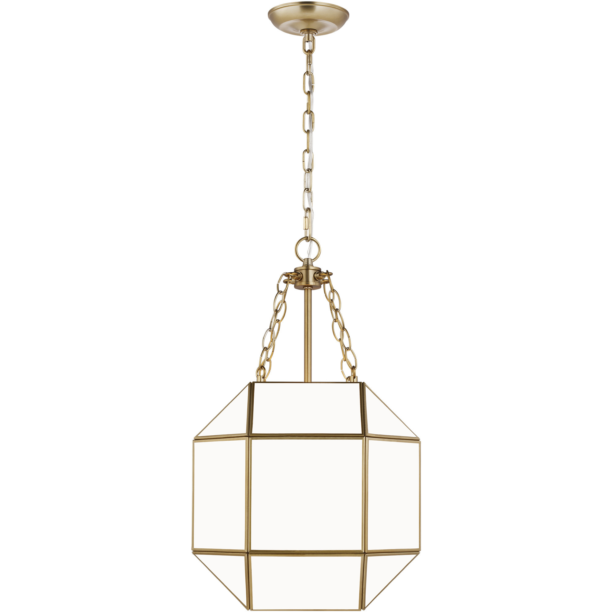 Suzanne Kasler Morrison 3 Light 13.5 inch Satin Brass Pendant Ceiling Light