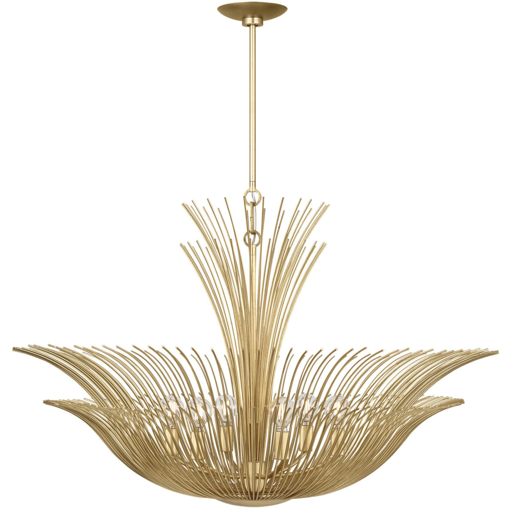 Christiane Lemieux Dorelle 6 Light 36 inch Gild Chandelier Ceiling Light