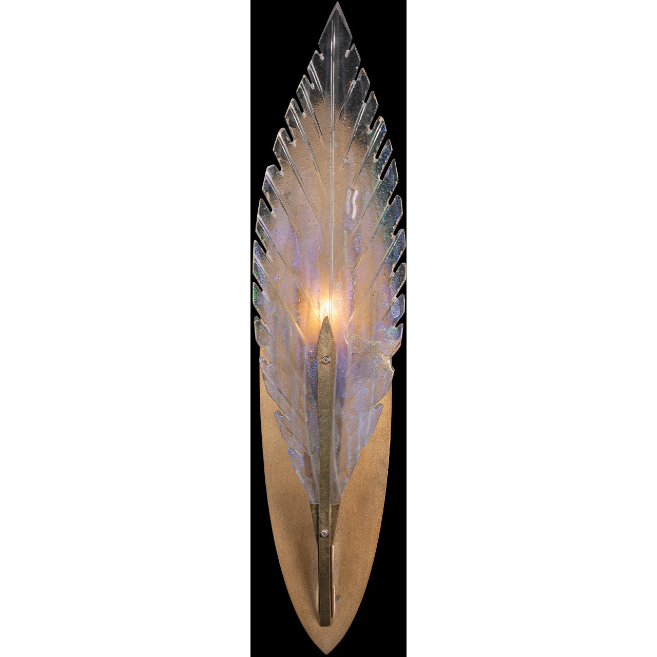 Plume 1 Light 5 inch Gold Sconce Wall Light