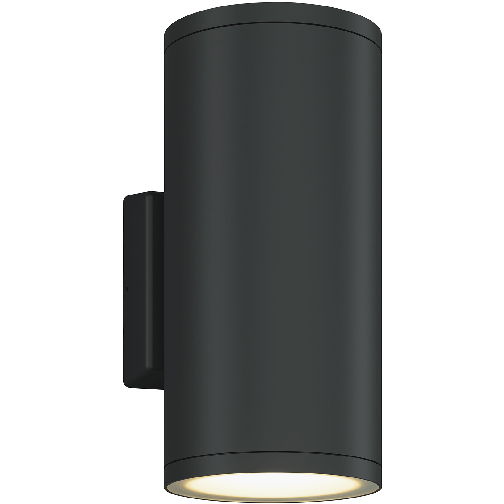 Outdoor Cylinder LED 13 inch Anthracite Outdoor Wall Sconce