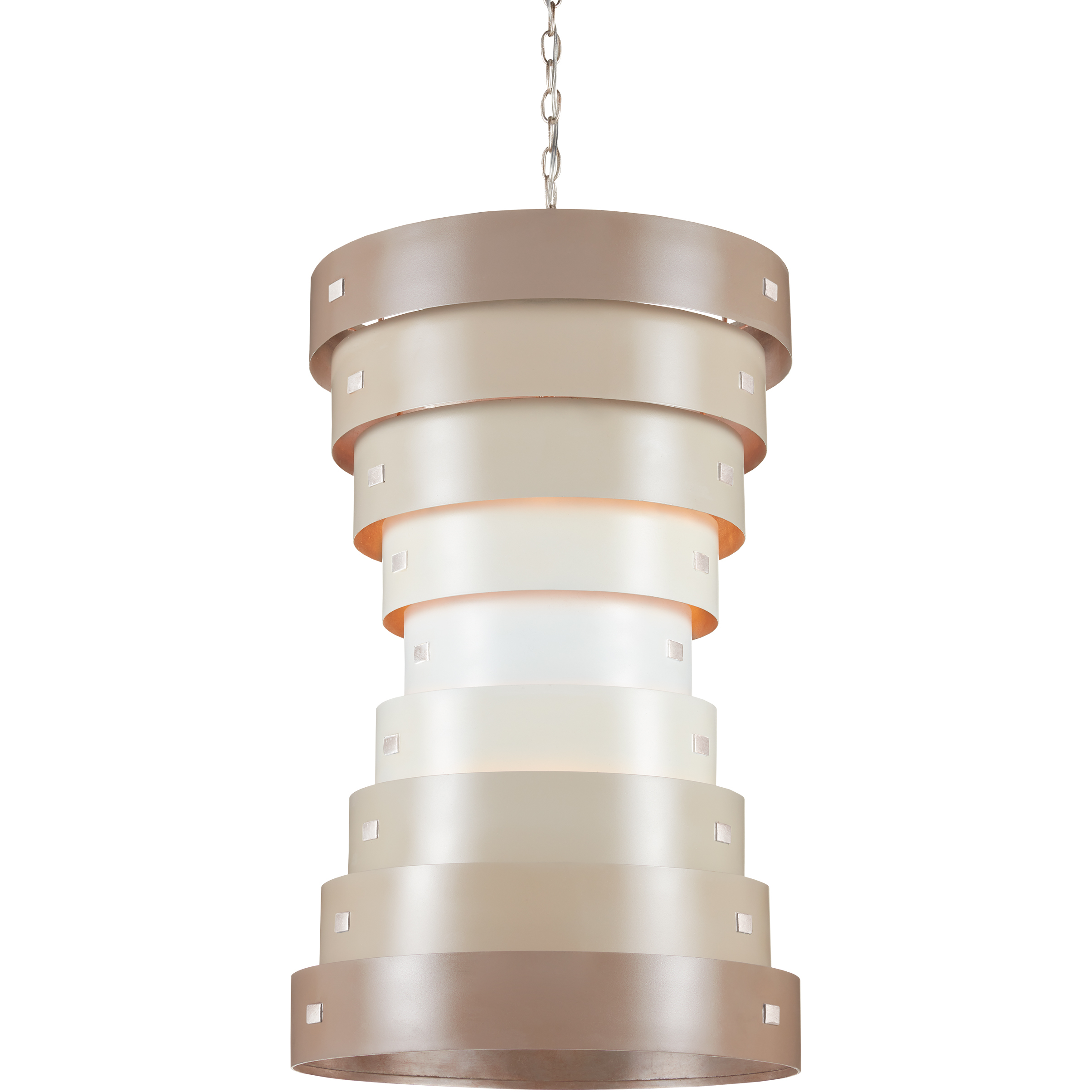 Graduation 6 Light 20 inch Taupe/Champagne Chandelier Ceiling Light, Small
