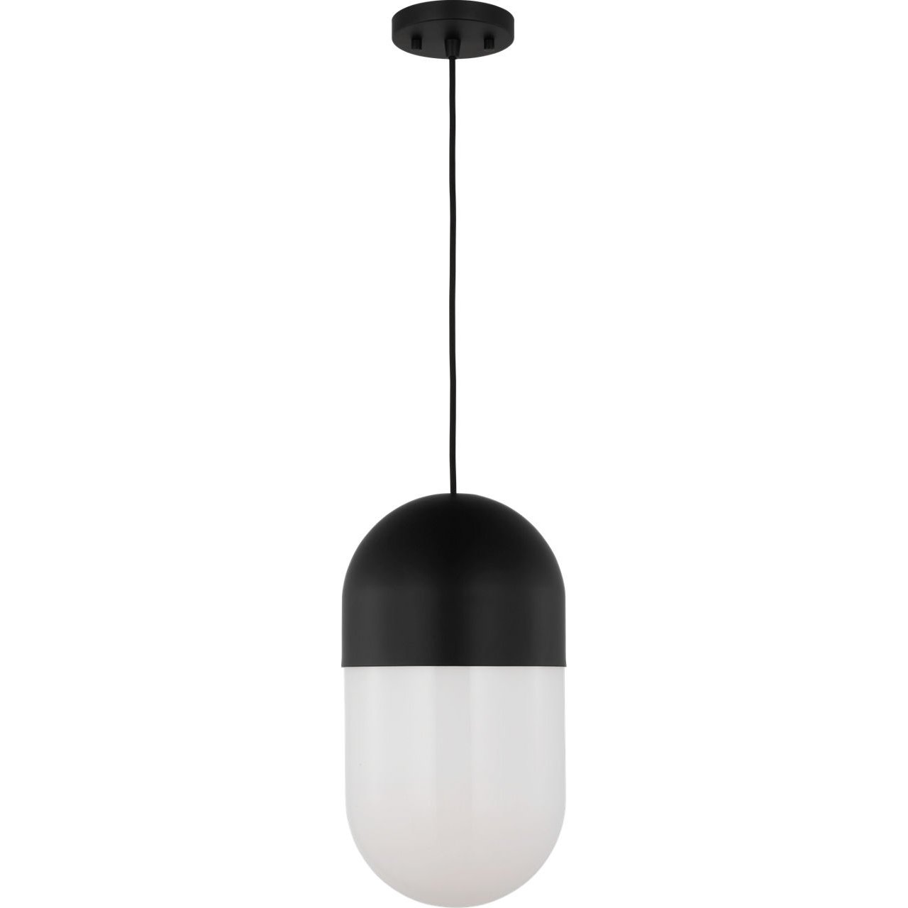 Drew & Jonathan Scott Foster 1 Light 8 inch Midnight Black Pendant Ceiling Light