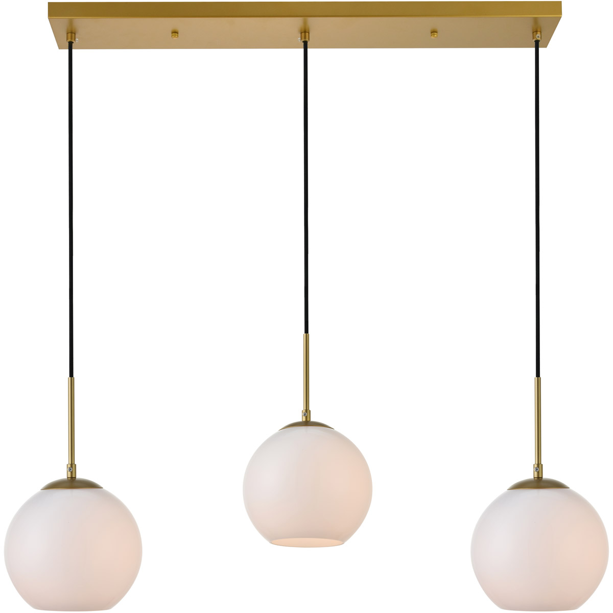 Huntington 3 Light 8 inch Brass Pendant Ceiling Light