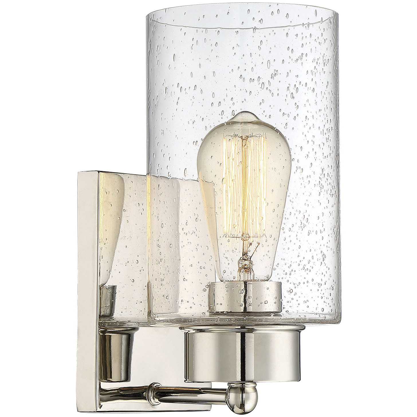 Coastal 1 Light 5 inch Polished Nickel Wall Sconce Wall Light