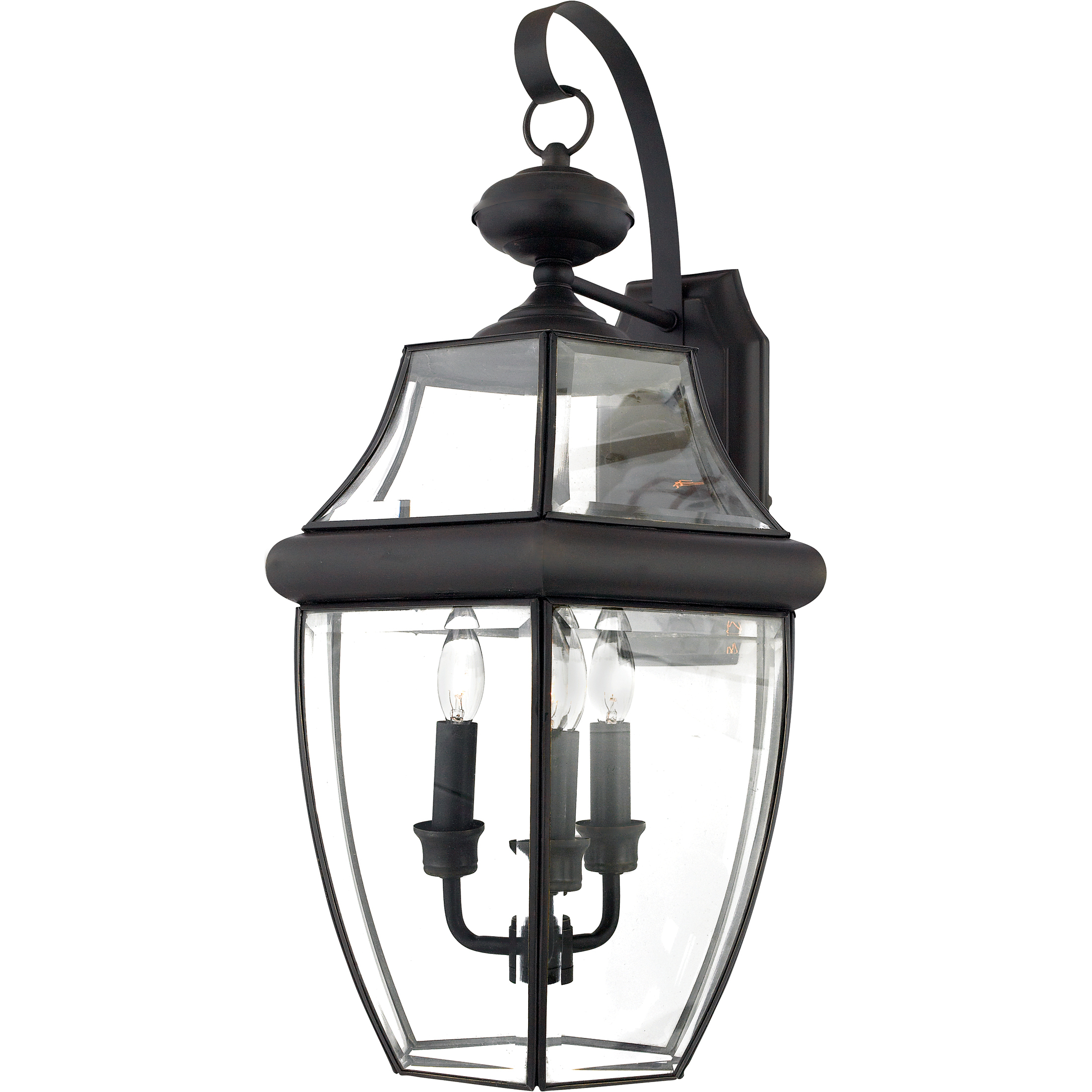 Newbury 3 Light 23 inch Medici Bronze Outdoor Wall Lantern