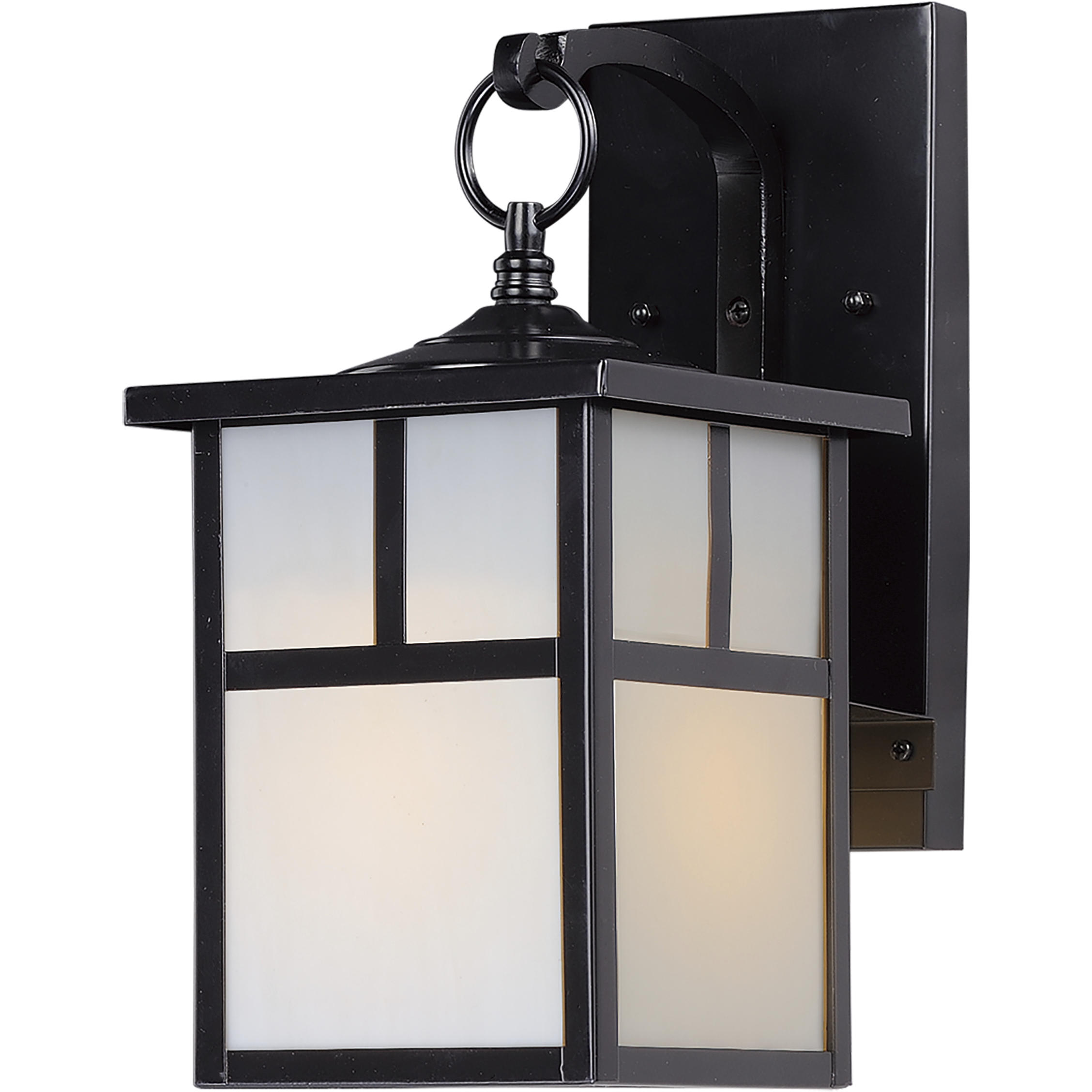 Coldwater 1 Light 12 inch Black Outdoor Wall Mount in White