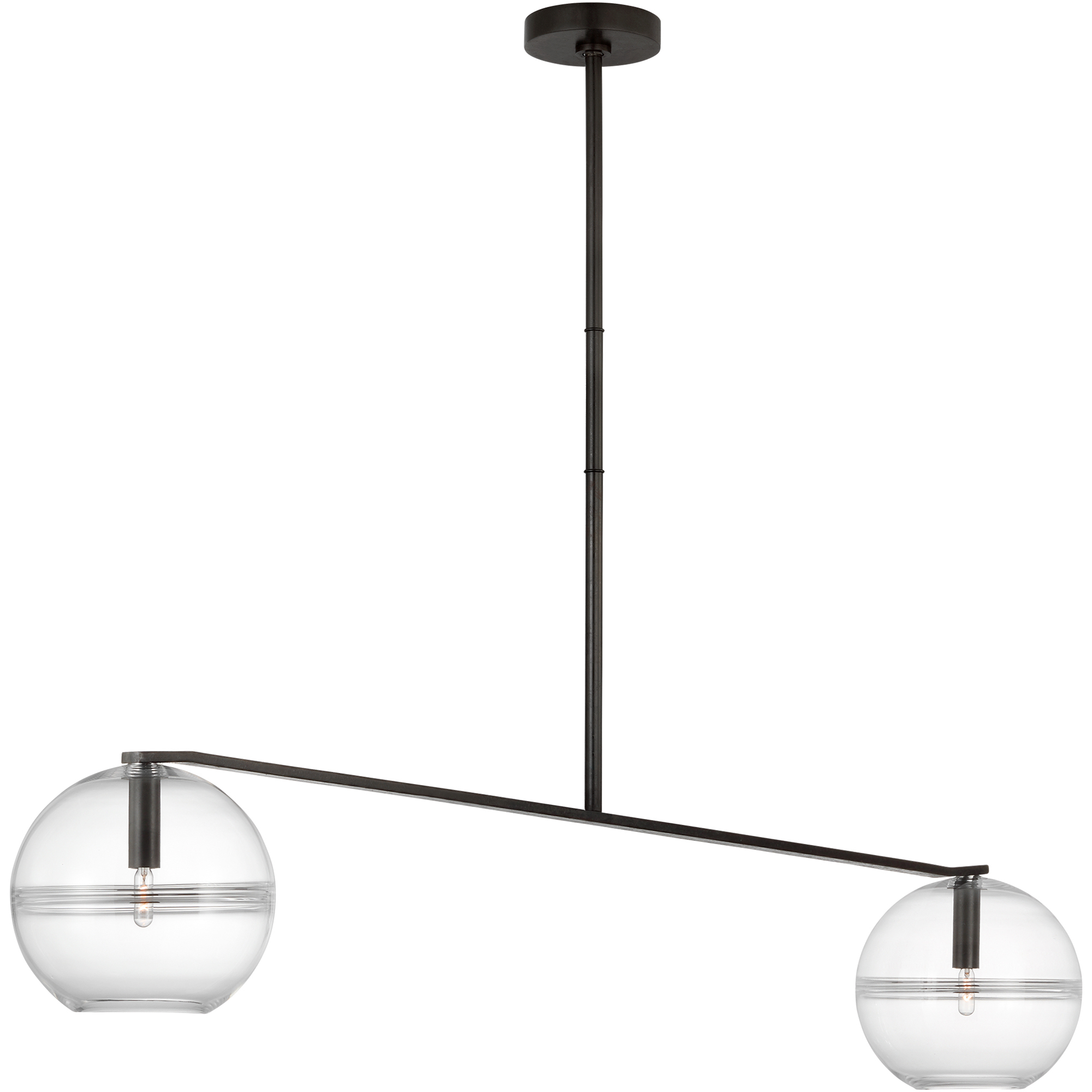 Sean Lavin Lowing LED 10.5 inch Blackened Forged Chandelier Ceiling Light in LED included