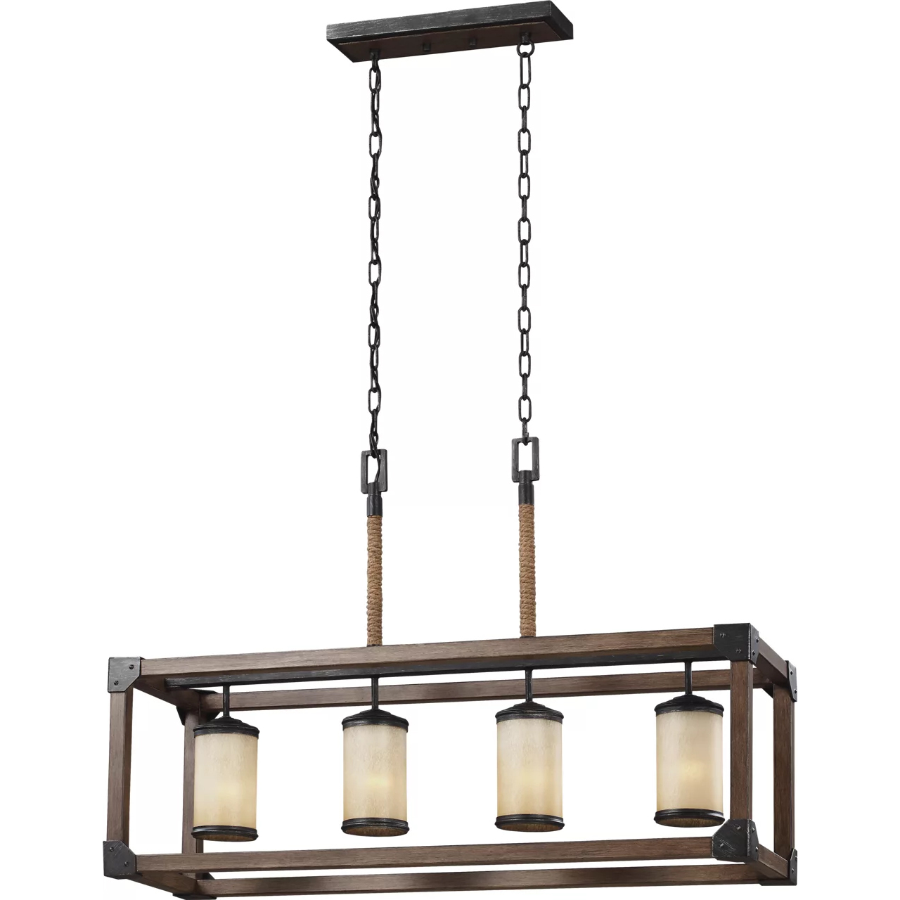 Dunning 4 Light 36 inch Stardust Linear Chandelier Ceiling Light