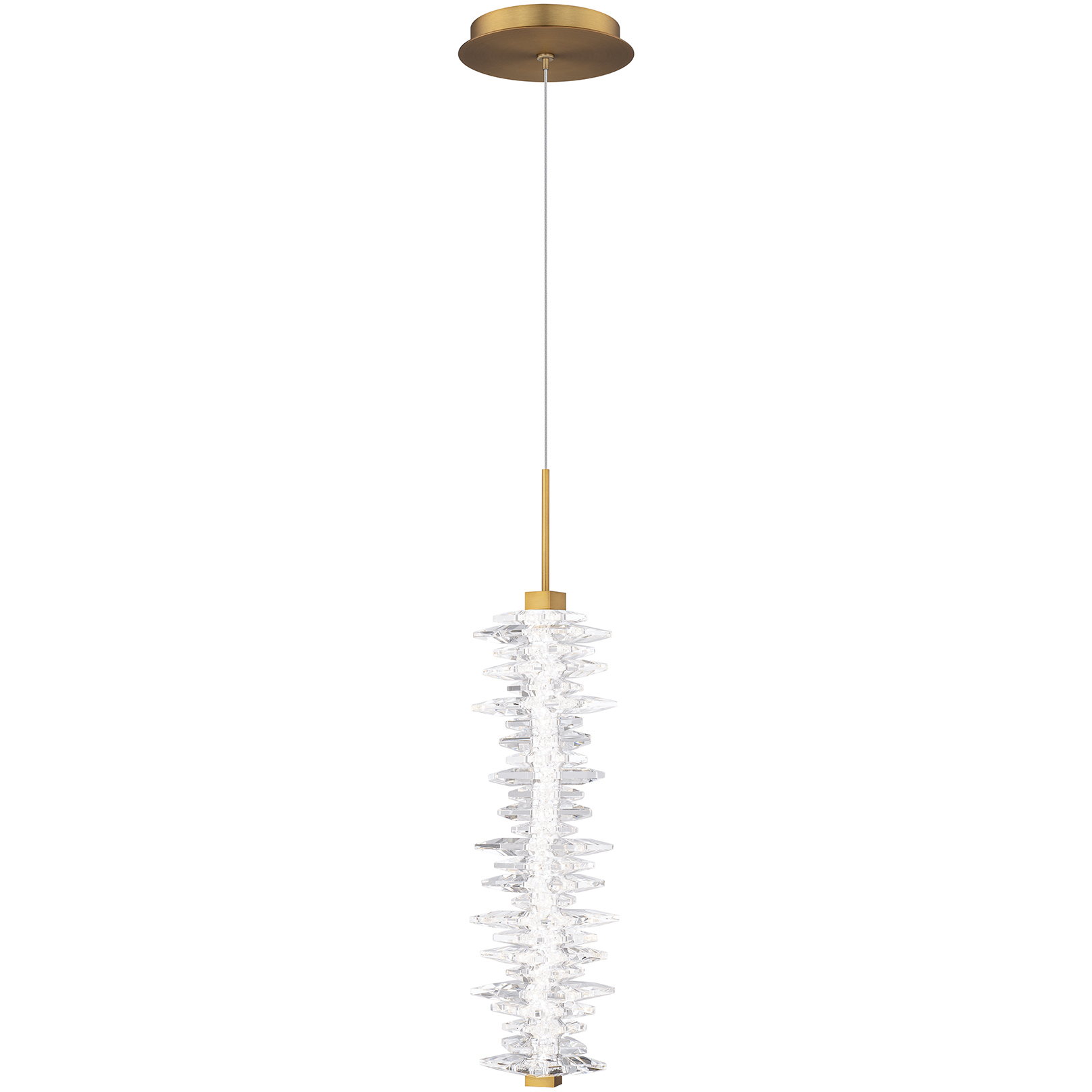 Beyond Bergy LED 5.9 inch Aged Brass Mini Pendant Ceiling Light