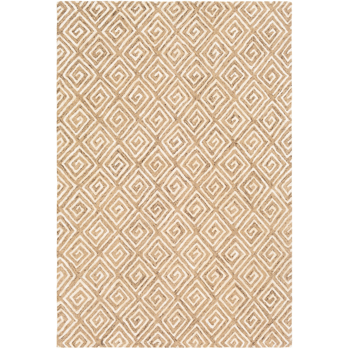 Opus 36 X 24 inch Beige/Cream/Dark Brown/Ivory Rugs, Rectangle