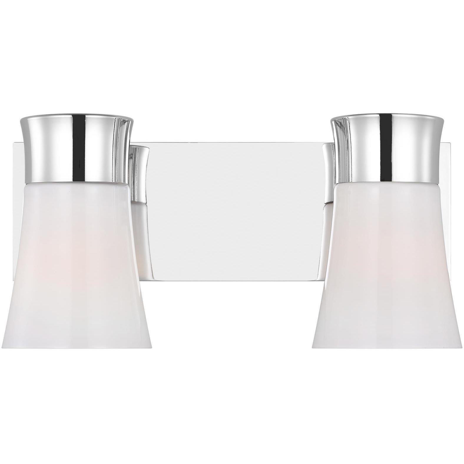 Drew & Jonathan Scott Roy 2 Light 14.5 inch Chrome Vanity Light Wall Light