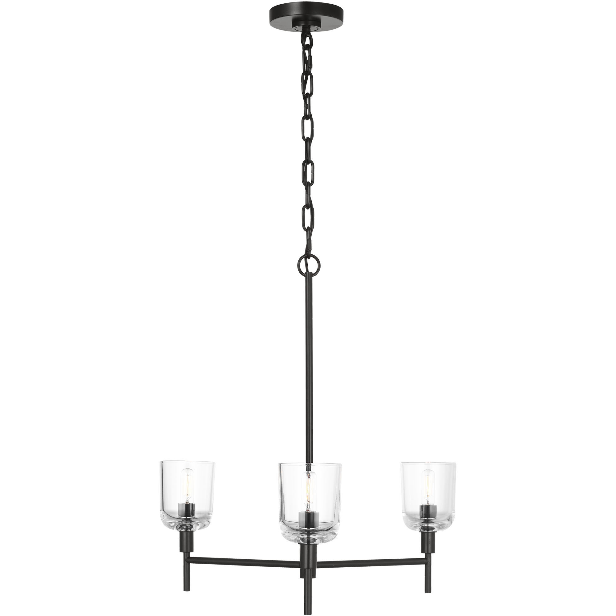 Thom Filicia Hartley 3 Light 24 inch Aged Iron Chandelier Ceiling Light