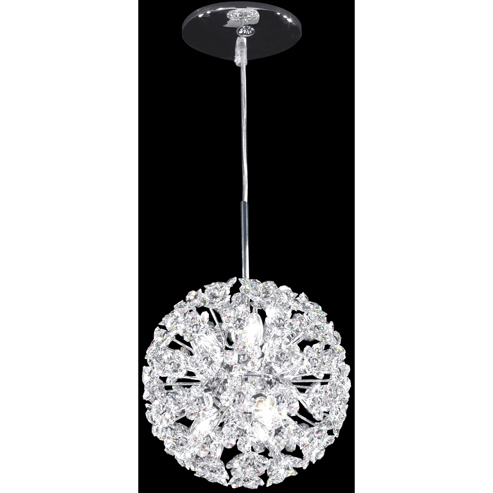 Tekno Mini 6 Light 8 inch Silver Mini Pendant Ceiling Light