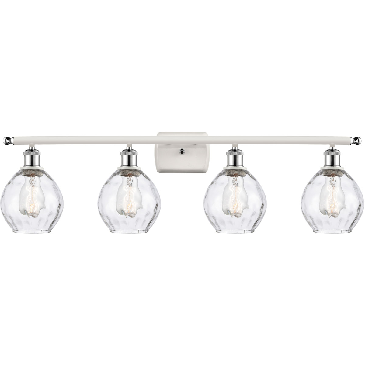 Ballston Small Waverly LED 36 inch White and Polished Chrome Bath Vanity Light Wall Light, Ballston
