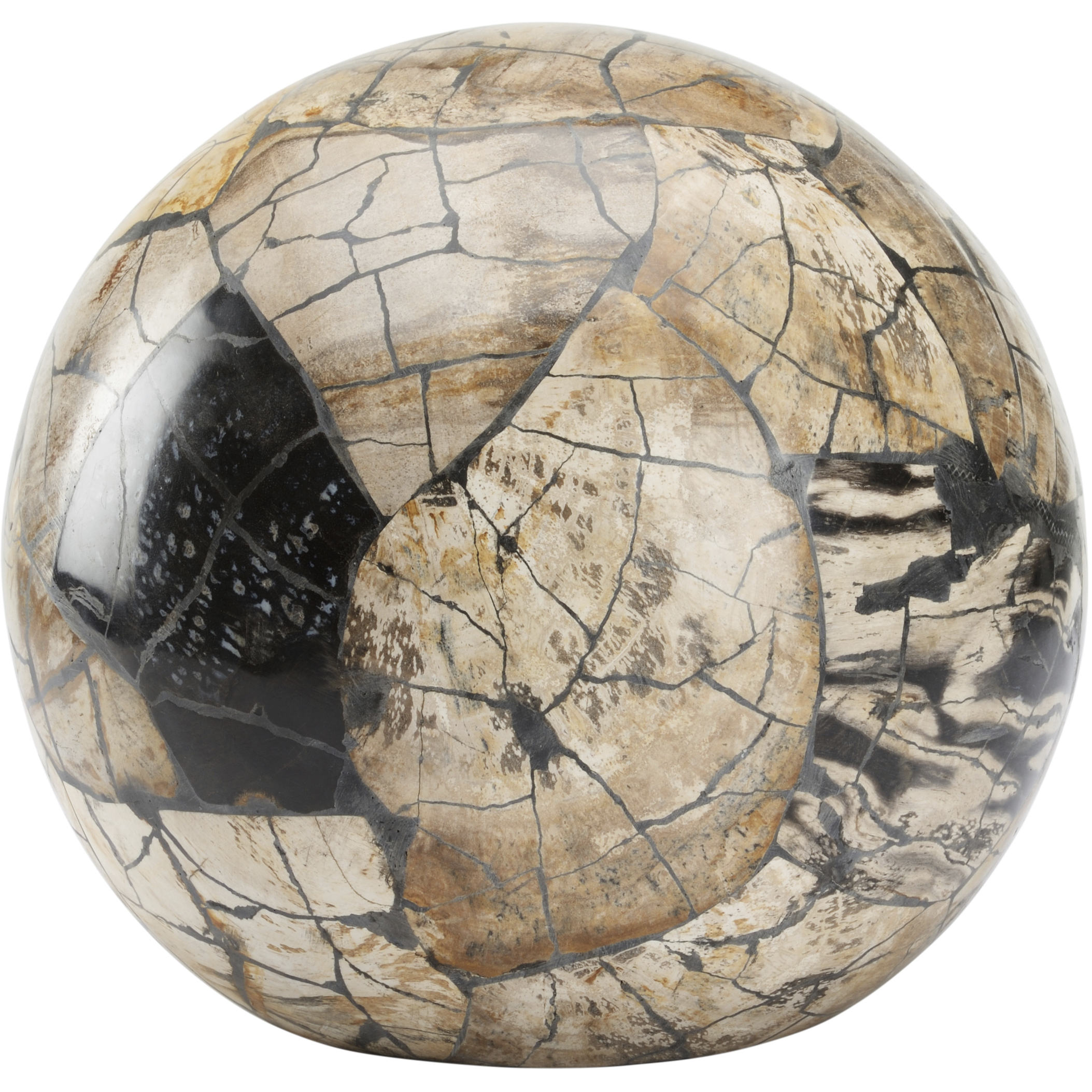 Gaia Brown Ball Decorative Object, Small