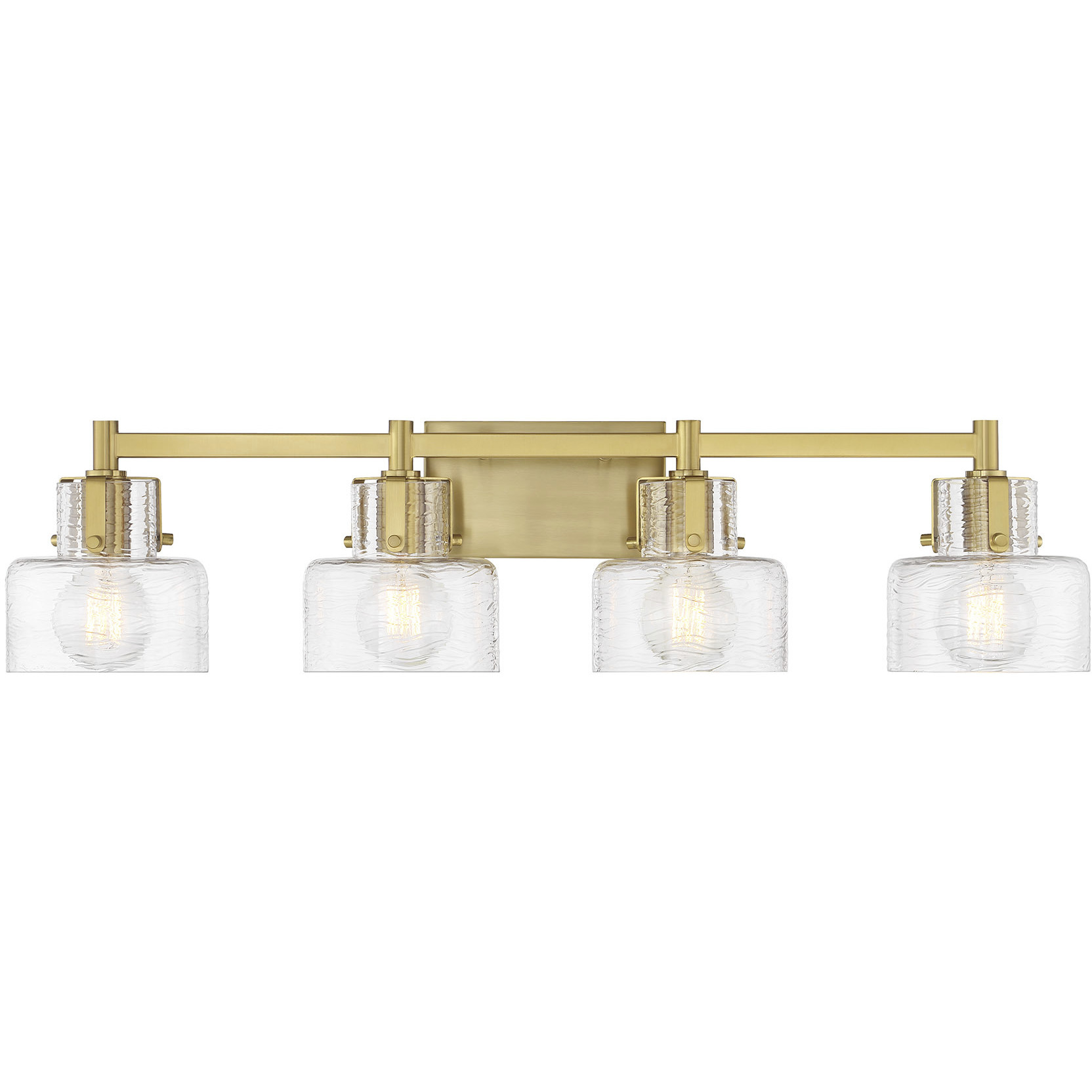 Dover 4 Light 33.25 inch Warm Brass Bathroom Vanity Light Wall Light