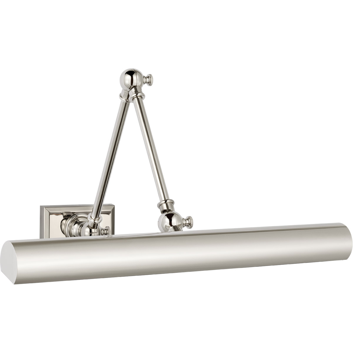 Chapman & Myers Cabinet Maker 13.25 inch 8 watt Polished Nickel Double Library Light Wall Light