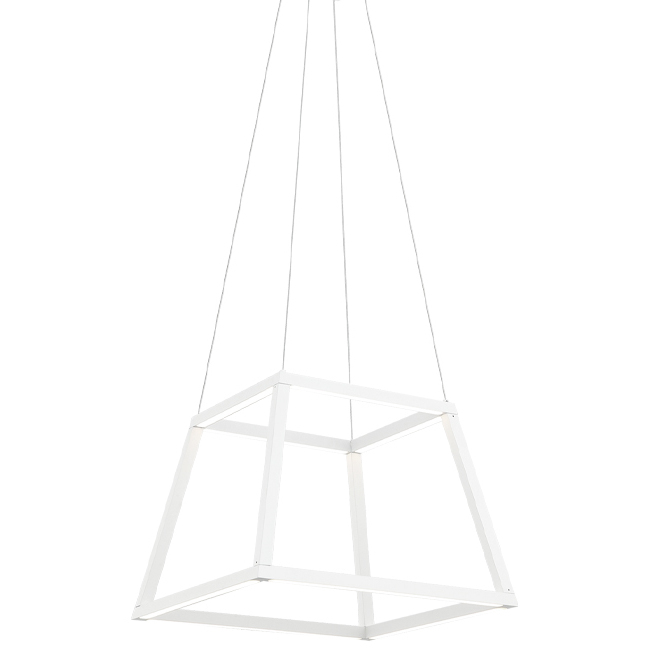 Carlington LED 16 inch Matte White Chandelier Ceiling Light