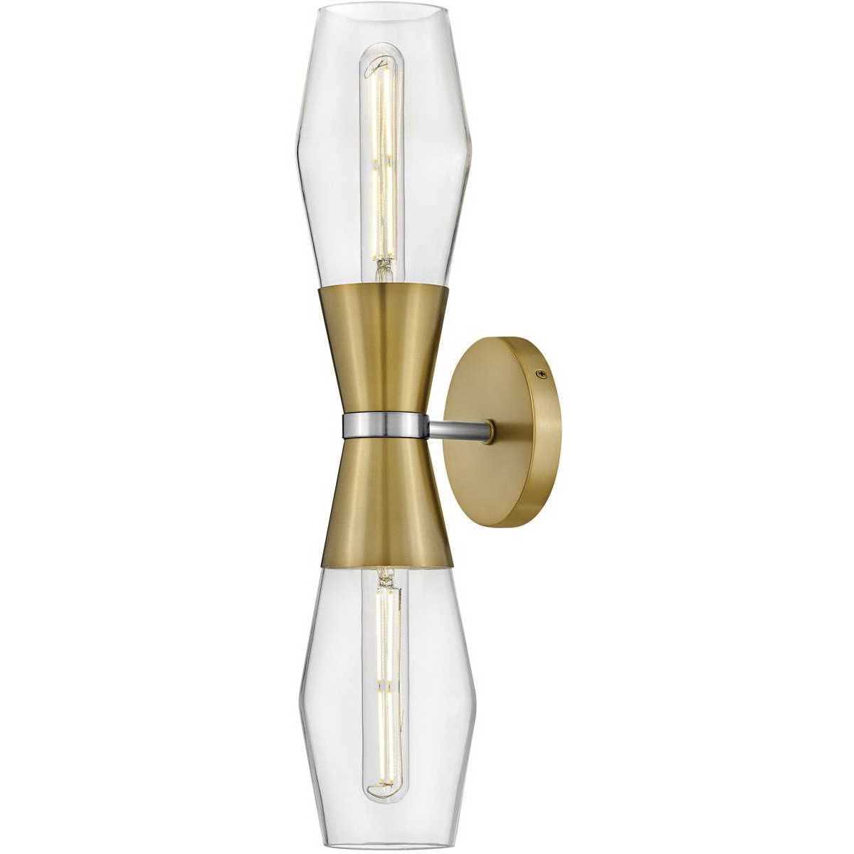 Livie LED 5 inch Lacquered Brass Sconce Wall Light