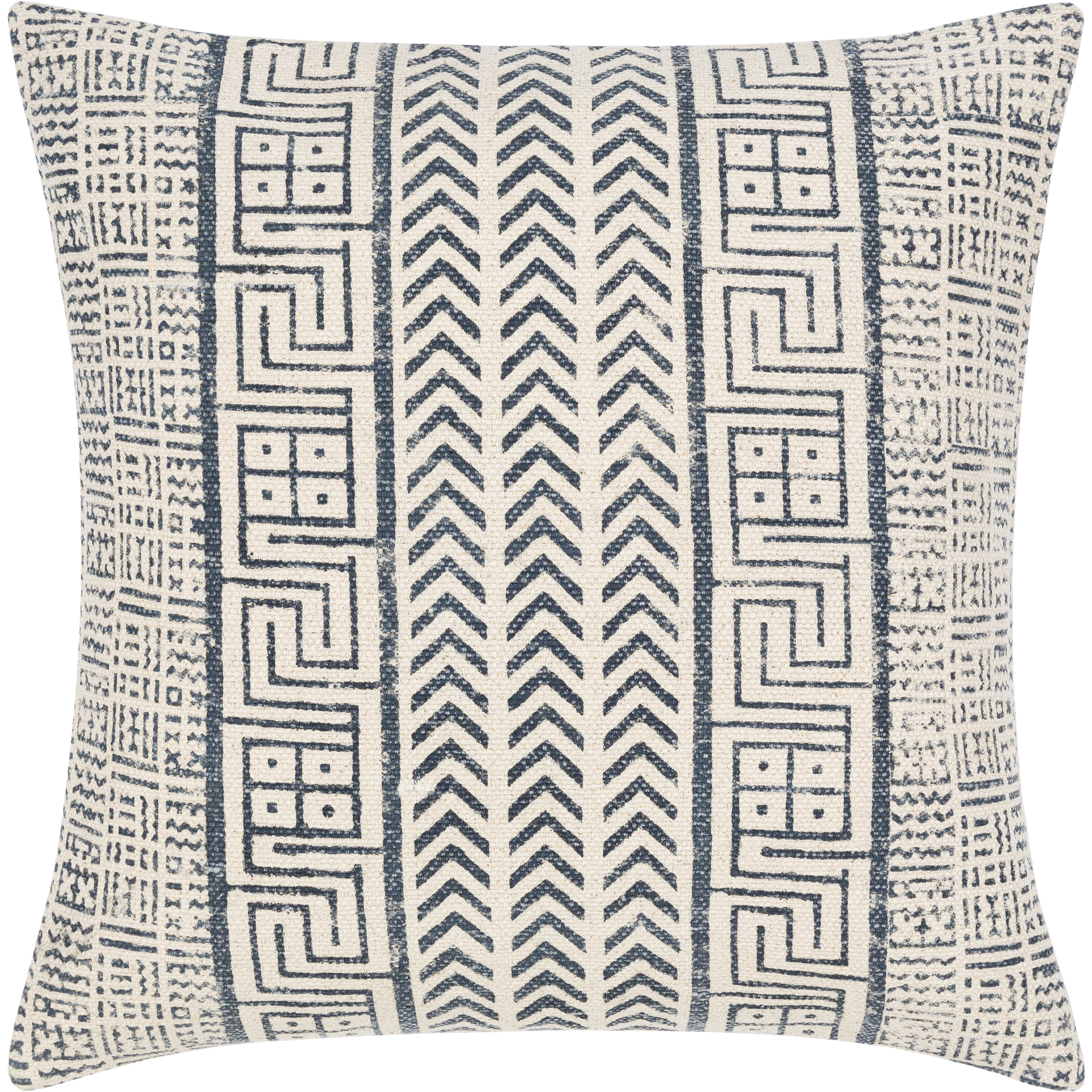 Janya 20 inch Dark Blue Pillow Kit in 20 x 20, Square