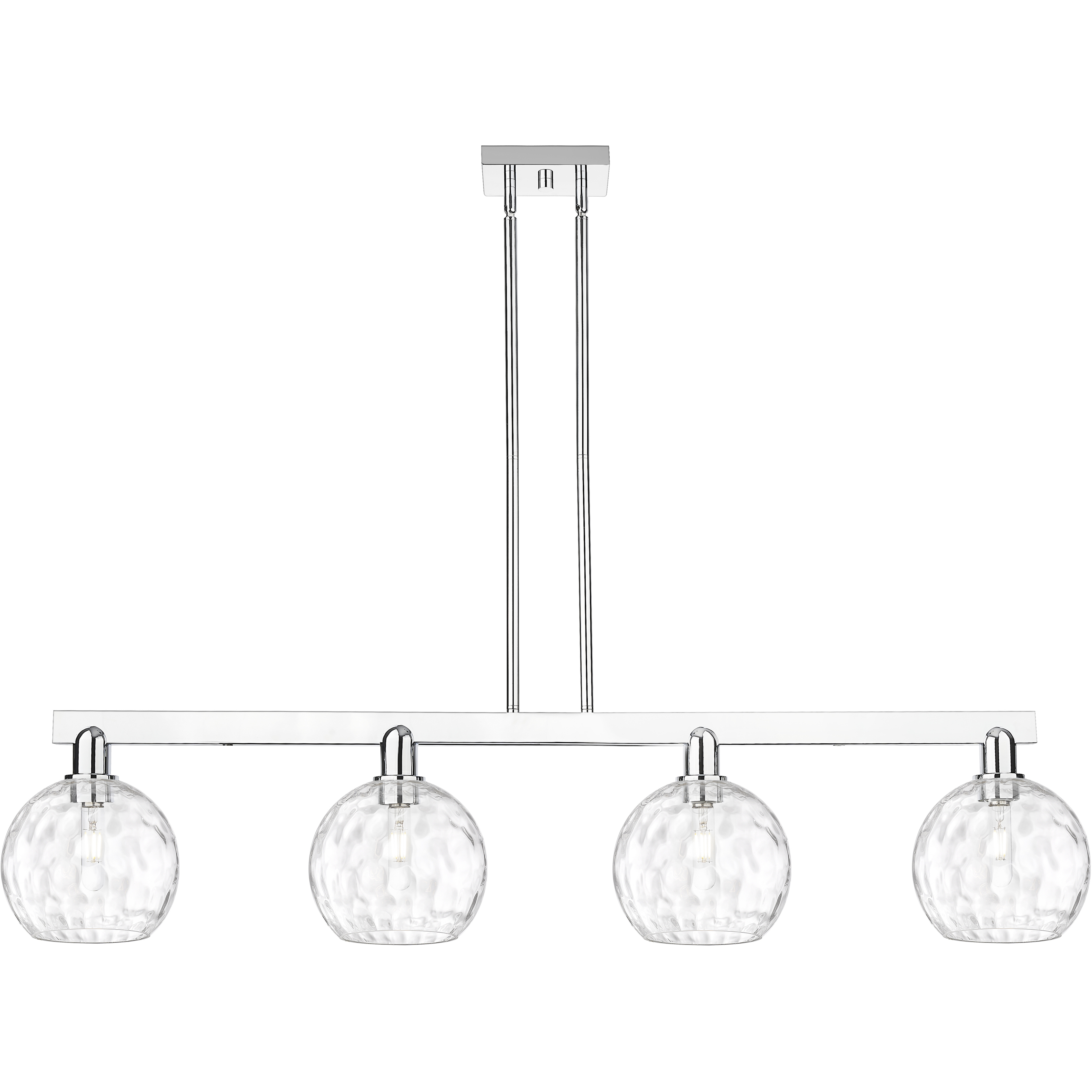 Arcadia Athens Water Glass Island Light Ceiling Light in Polished Chrome