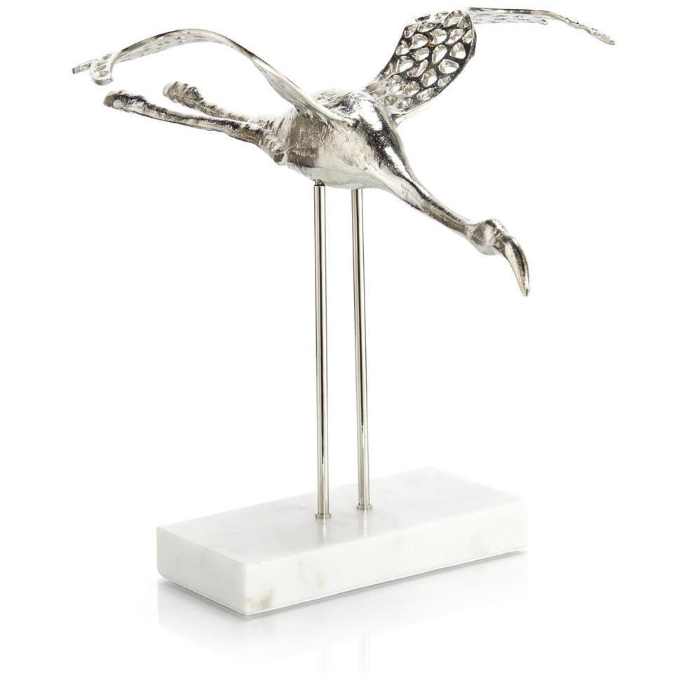 Flamingo in Flight I 18 X 18 inch Sculpture