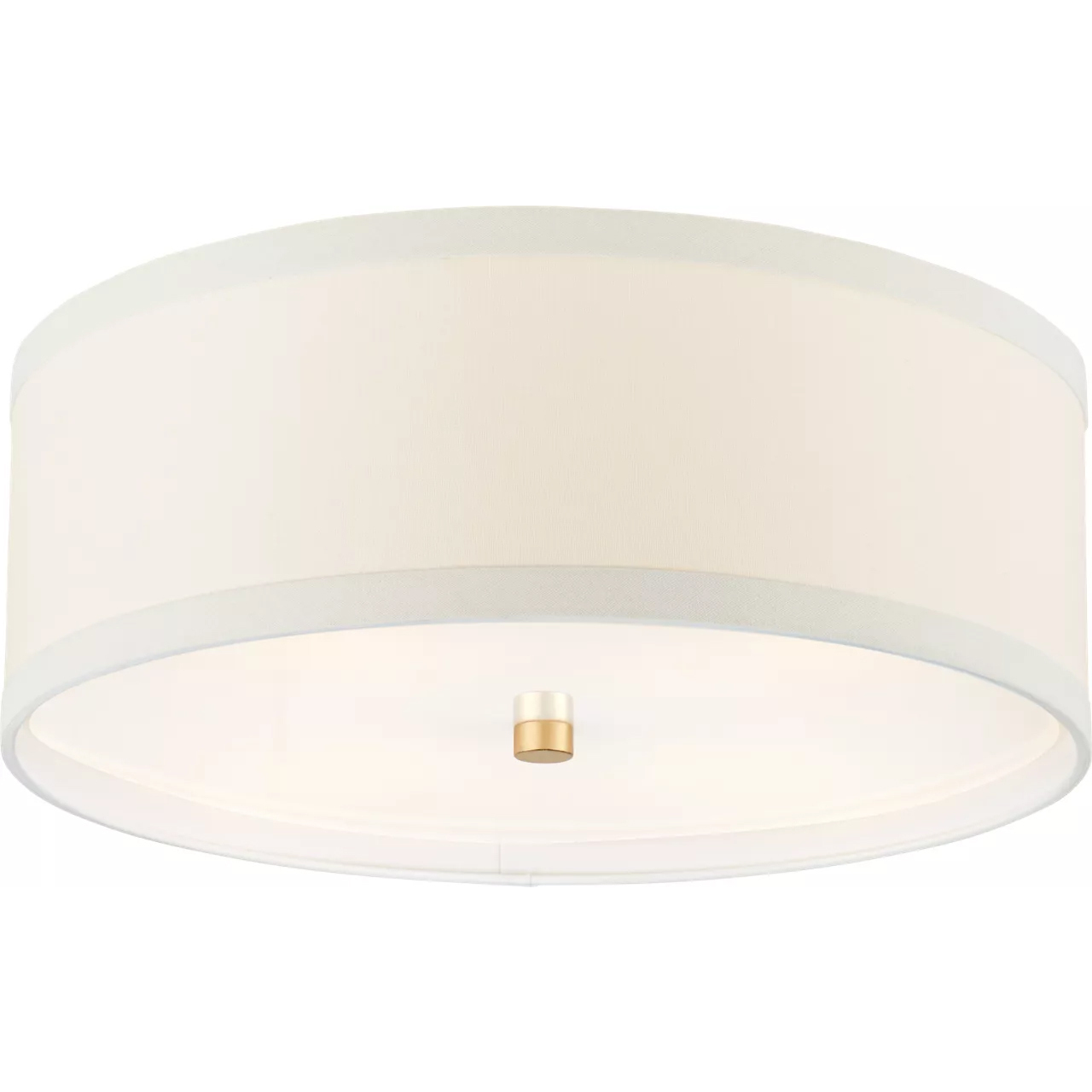 kate spade new york Walker 4 Light 18 inch Gild Flush Mount Ceiling Light in Cream Linen, Medium