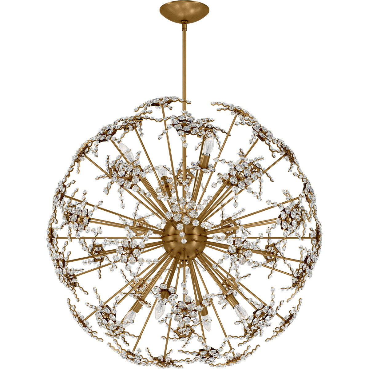 Esteracae 8 Light 36 inch Heirloom Gold Pendant Ceiling Light in Heritage