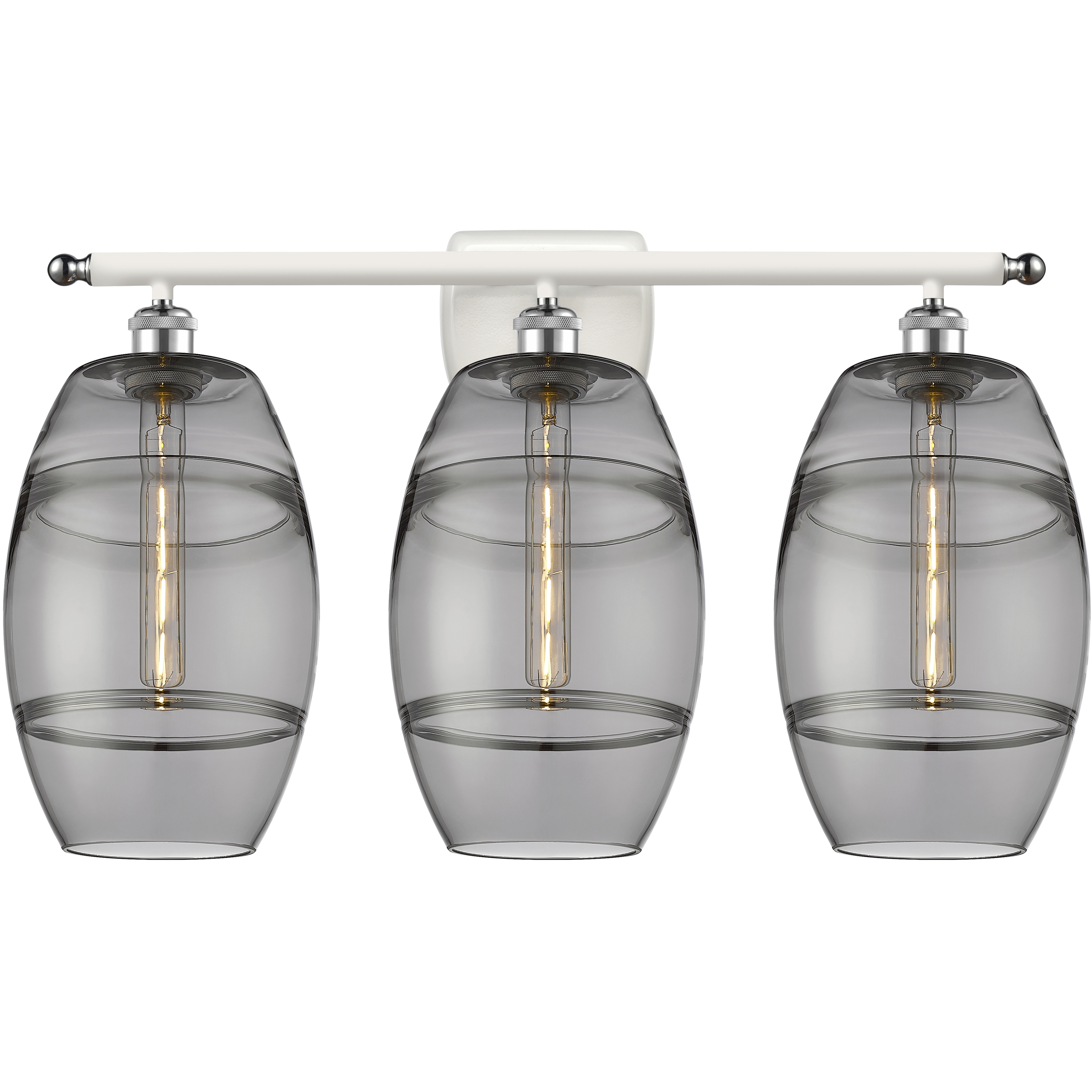 Ballston Vaz 3 Light 28 inch White Polished Chrome Bath Vanity Light Wall Light