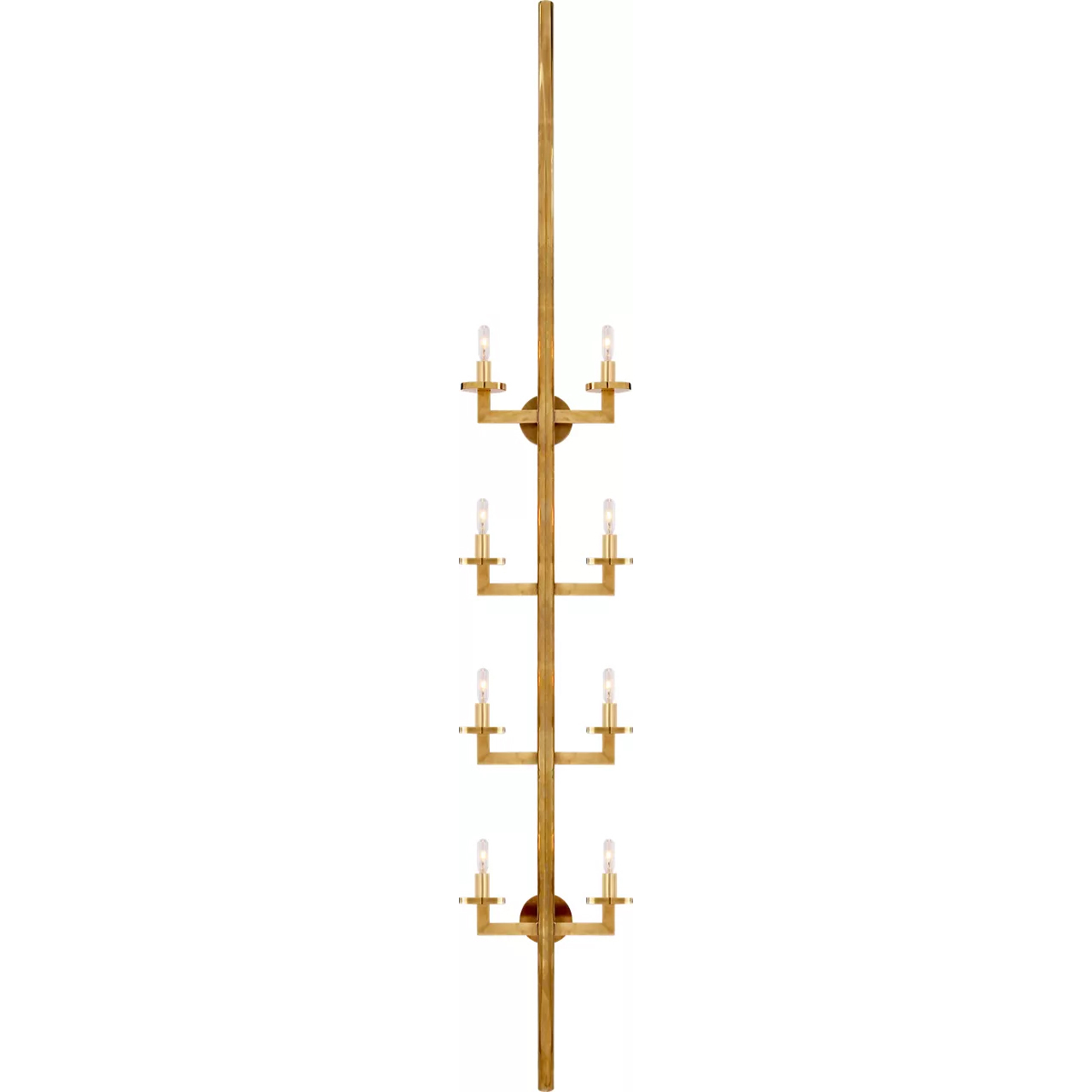 Kelly Wearstler Liaison 8 Light 12.75 inch Antique-Burnished Brass Statement Sconce Wall Light in (None)