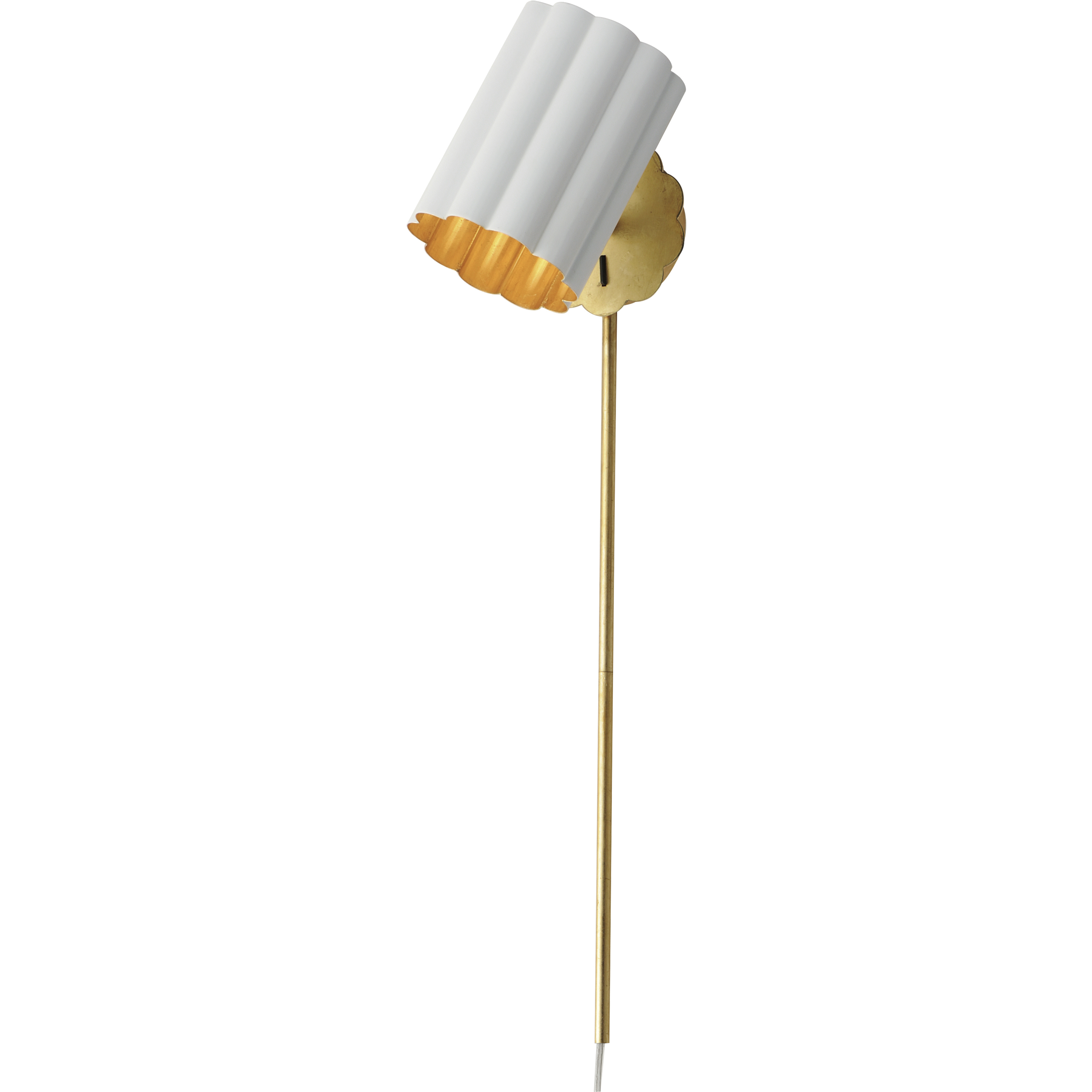 Primrose 1 Light 6 inch Gold Leaf Wall Sconce Wall Light in Matte Black