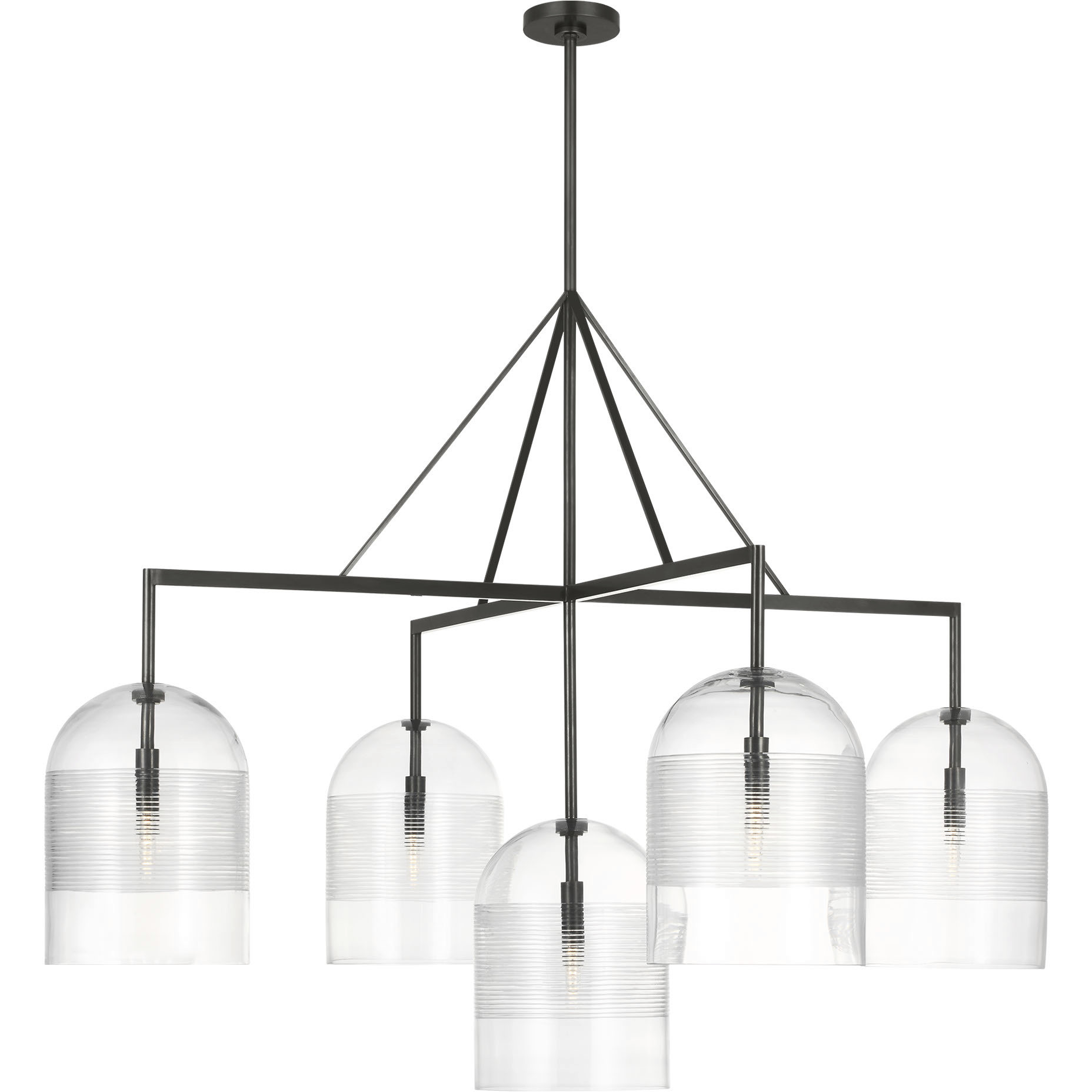 Sean Lavin Leano 5 Light 52 inch Bronze Chandelier Ceiling Light