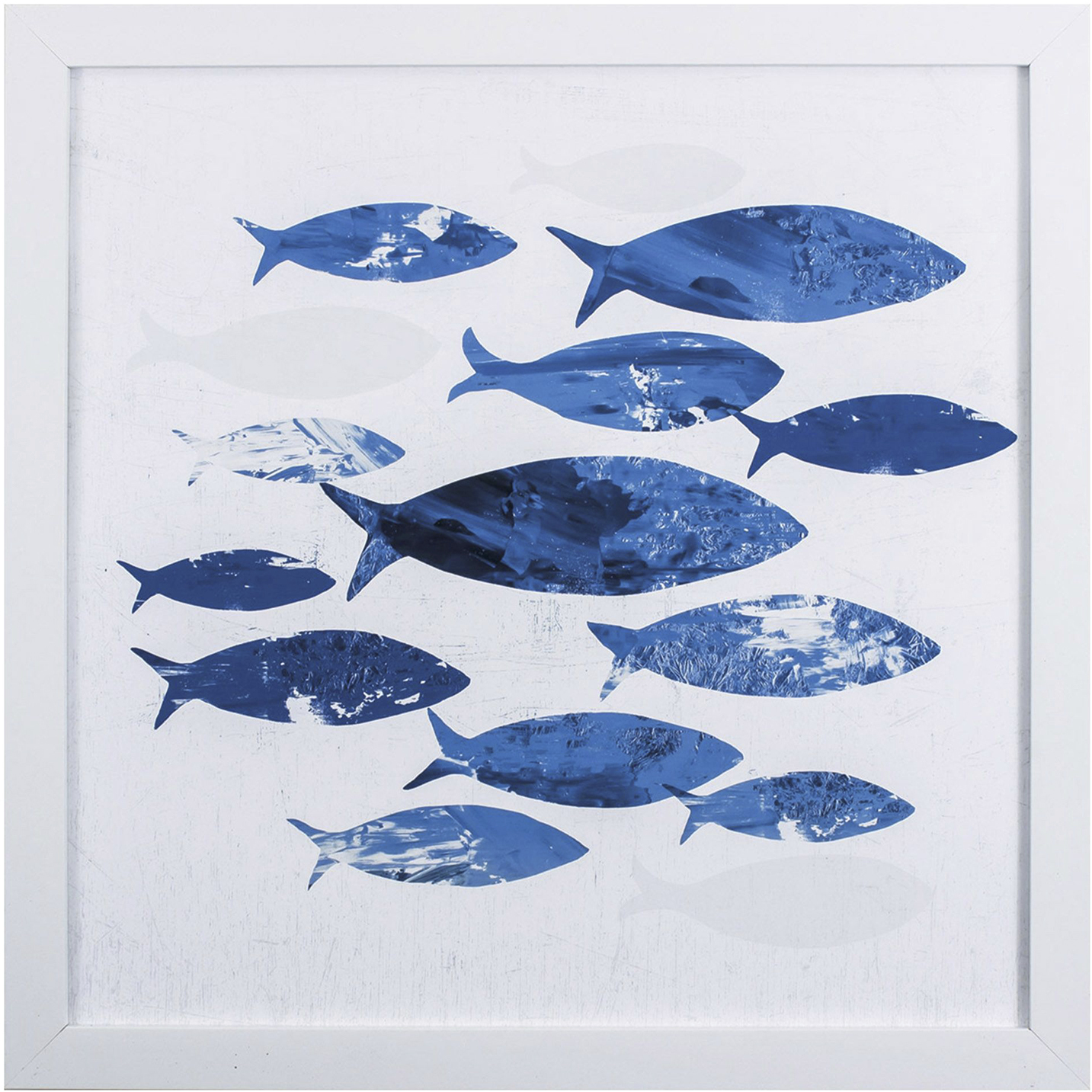 Sea Gold Blue Framed Art, Propac