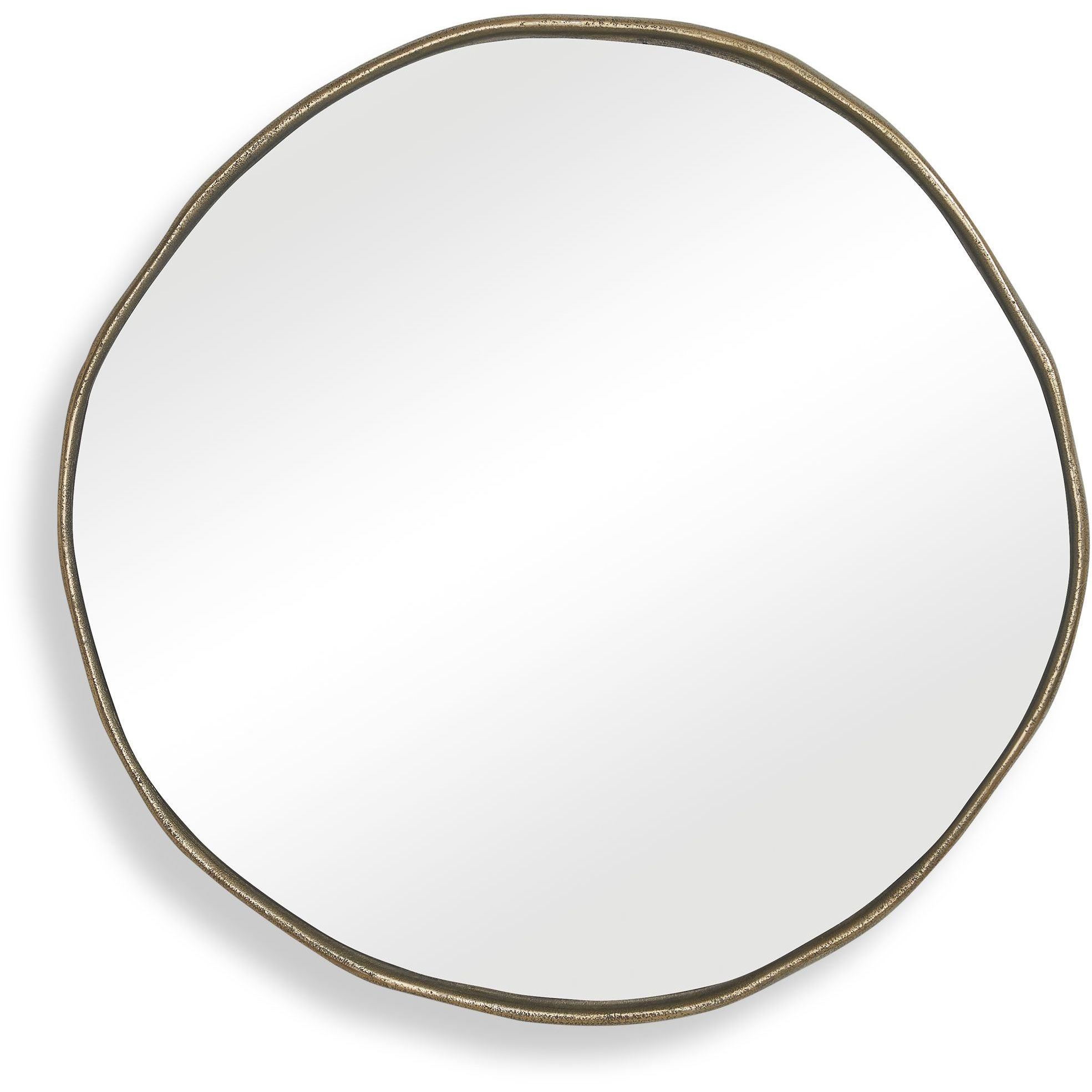 Lowen 29.5 X 28.5 inch Antique Brass Mirror