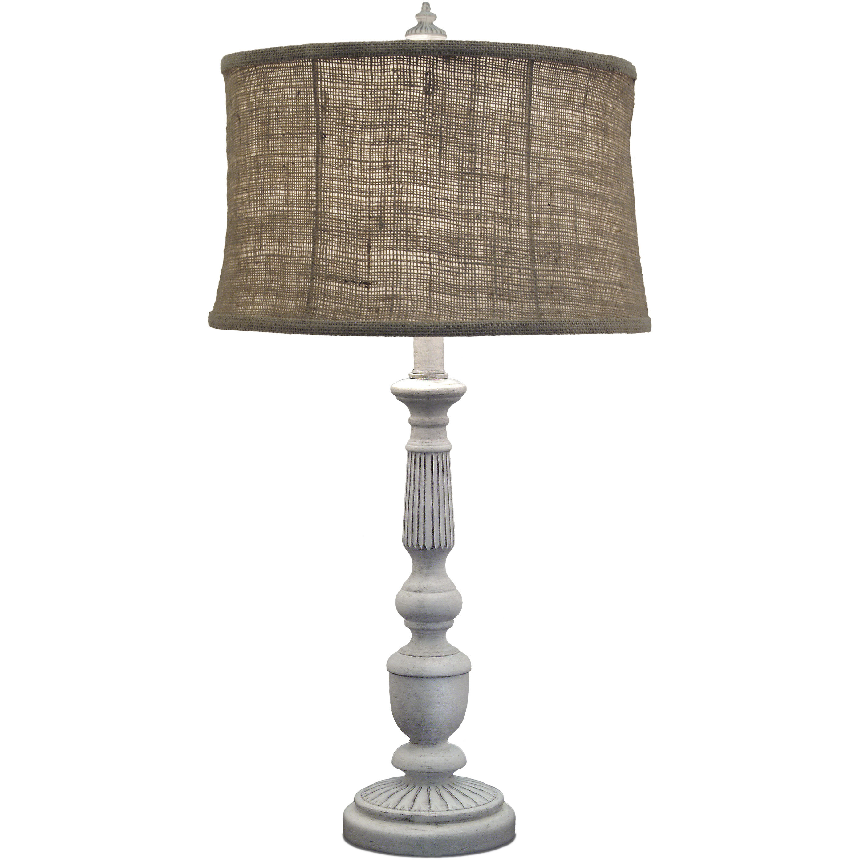 Ellie 29 inch 150 watt Distressed White Table Lamp Portable Light