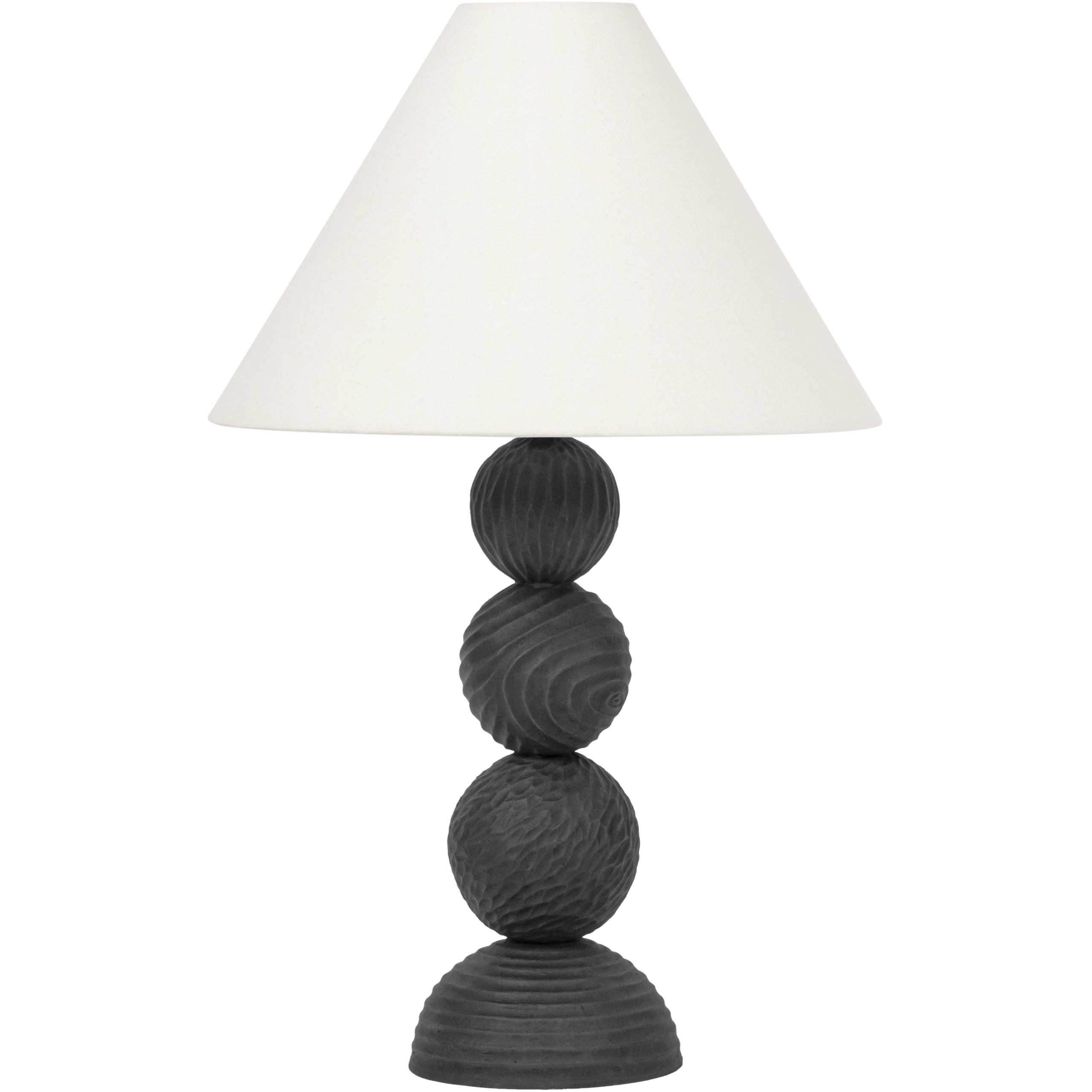 Miela 30 inch 15.00 watt Forged Iron/Ceramic Black Motif Table Lamp Portable Light
